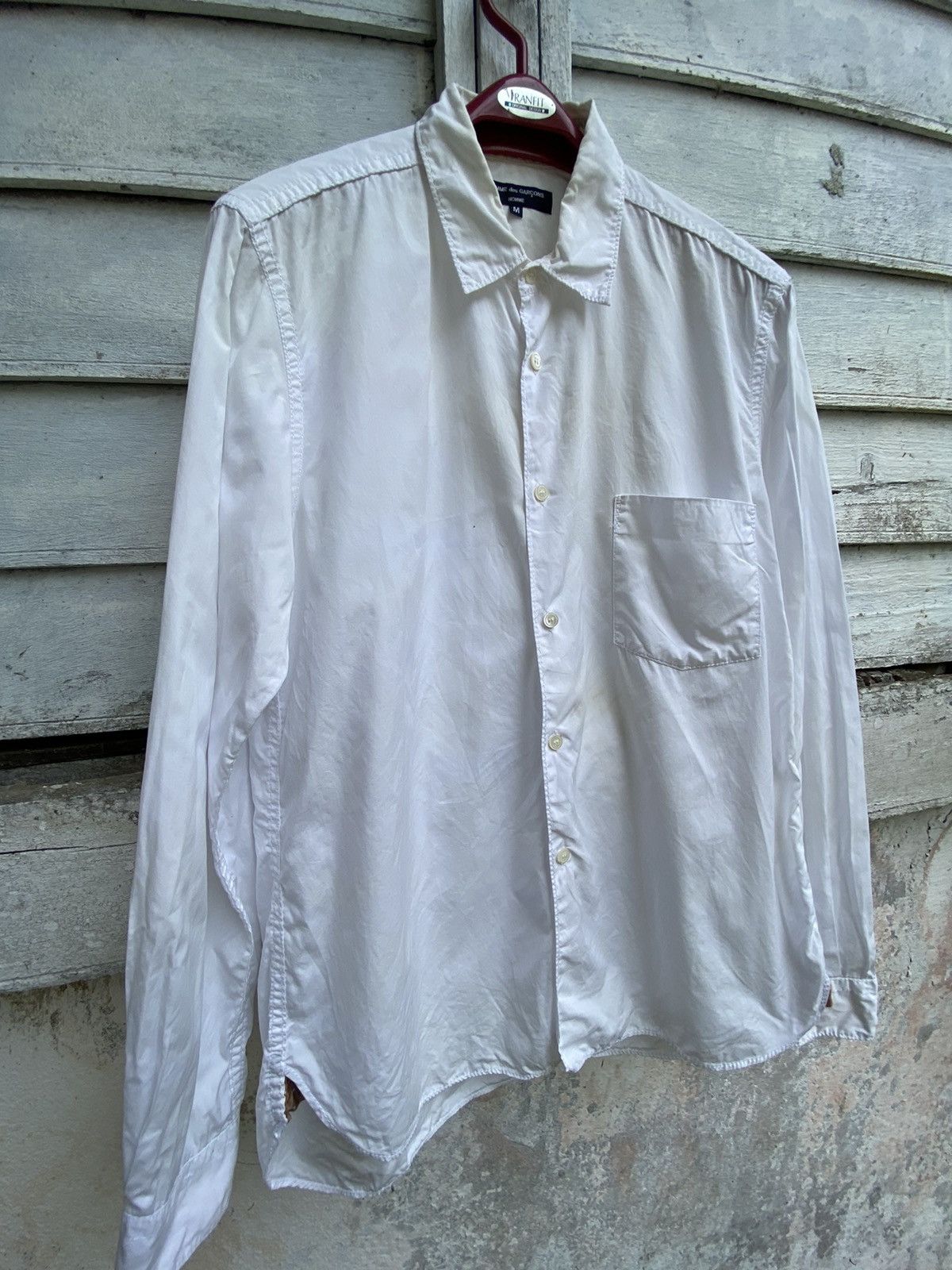 Comme des Garcons × Comme des Garcons Homme Plus × Rei Kawakubo Comme Des Garcon AD 2010 Plain White Long Sleeve Size US M / EU 48-50 / 2 - 3 Thumbnail