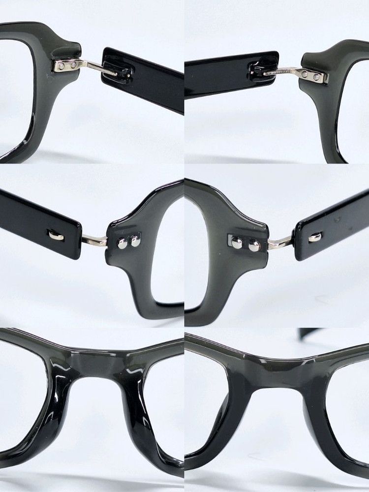 Other neo classics GLR-01-1 Slim Black Square Glasses Frame Size ONE SIZE - 7 Thumbnail