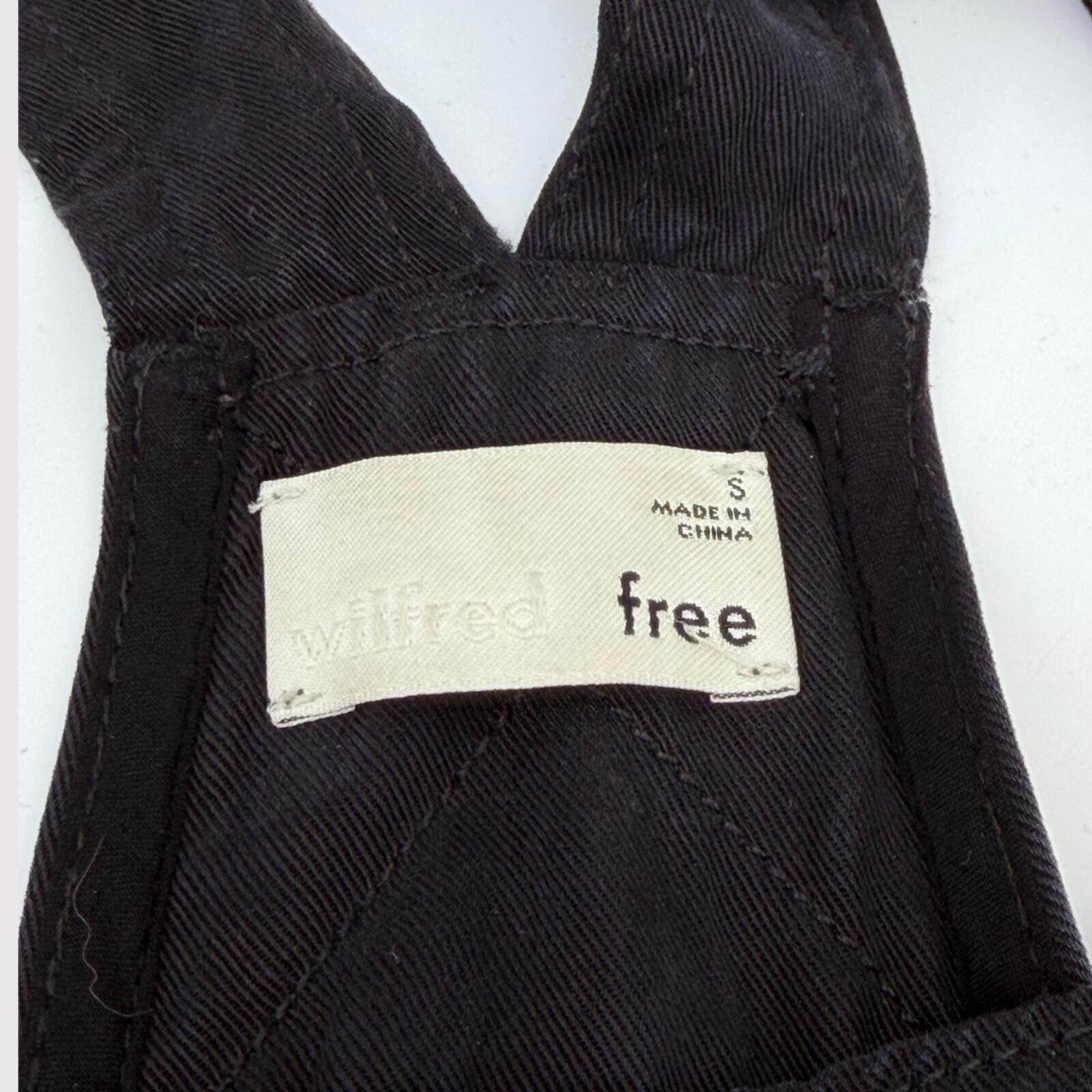 Other Aritzia Wilfred Free Valletta Overalls Cropped Black S Size 28" / US 6 / IT 42 - 4 Thumbnail