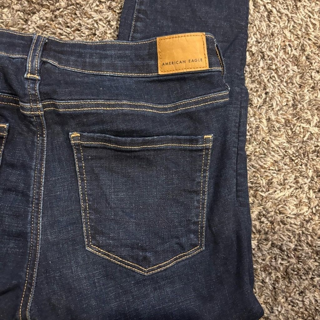 American Eagle Outfitters American Eagle Outfitters Women's Deep Indigo Jegging Jeans Size 28" / US 6 / IT 42 - 2 Thumbnail