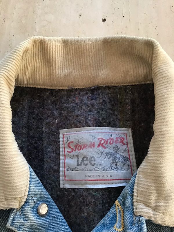 Lee Vintage 70s usa Lee storm rider denim jacket flannel lined Size US S / EU 44-46 / 1 - 2 Thumbnail