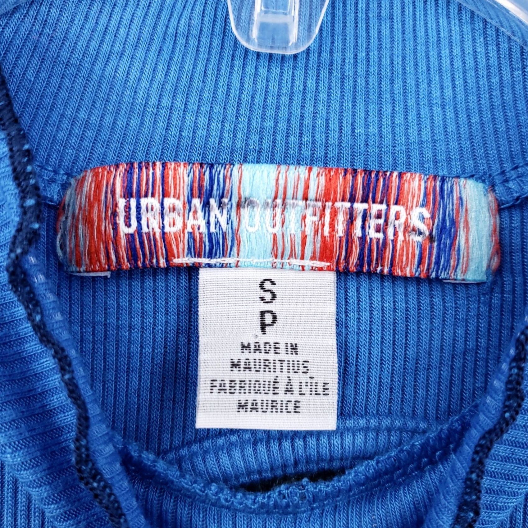 Urban Outfitters Urban Outfitters Dress Womens S Small Blue Knit Mini Ribbed Cut Out Seamed Size S / US 4 / IT 40 - 6 Thumbnail