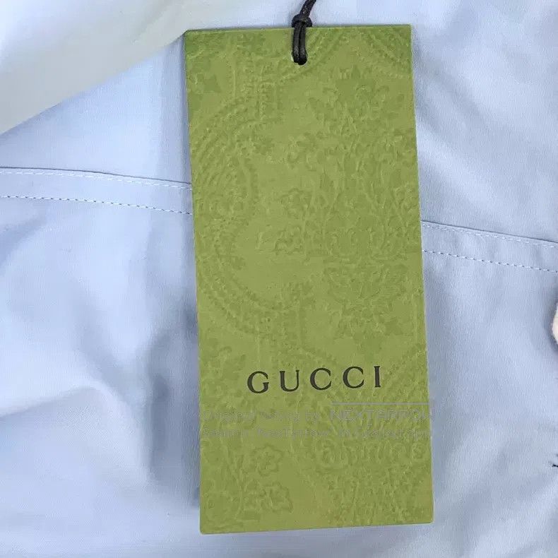 Gucci Gucci Sky blue striped webbing cotton pleated skirt Size 26" / US 2 / IT 38 - 7 Thumbnail