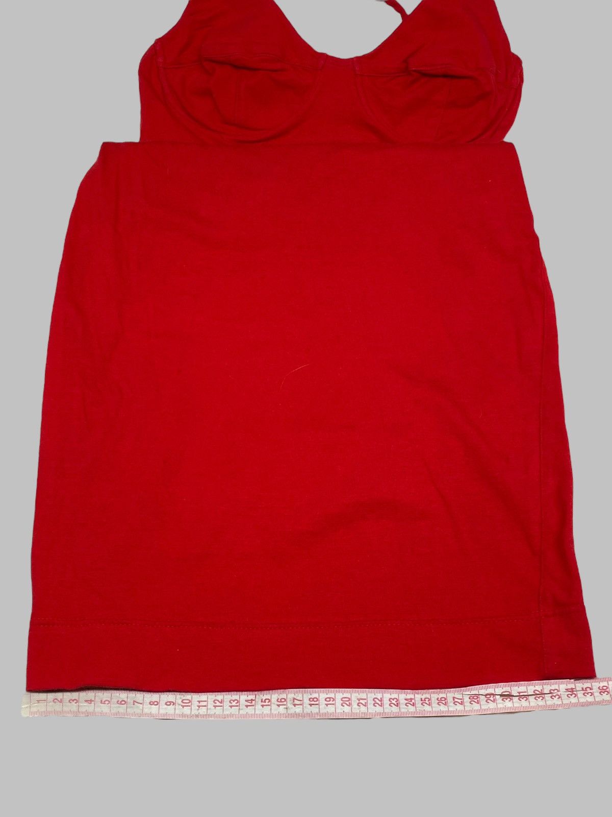 Katharine Hamnett London Vintage 1980s Katharine Hamnett Hot Red Bodycon Mini Dress Size S / US 4 / IT 40 - 15 Thumbnail