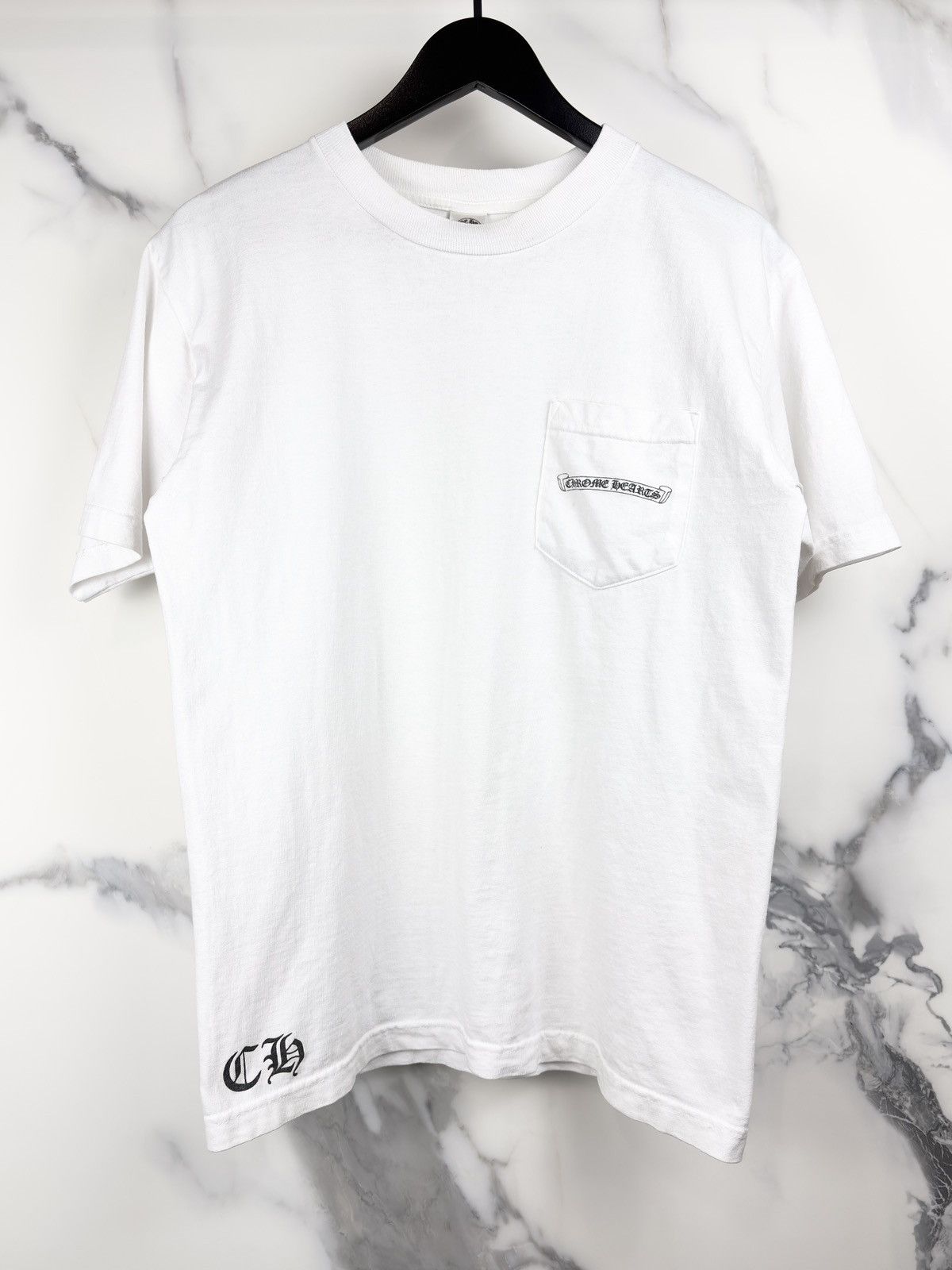 Chrome Hearts Chrome Hearts Vintage USA Spellout Back Logo Pocket Tshirt Size US M / EU 48-50 / 2 - 2 Thumbnail