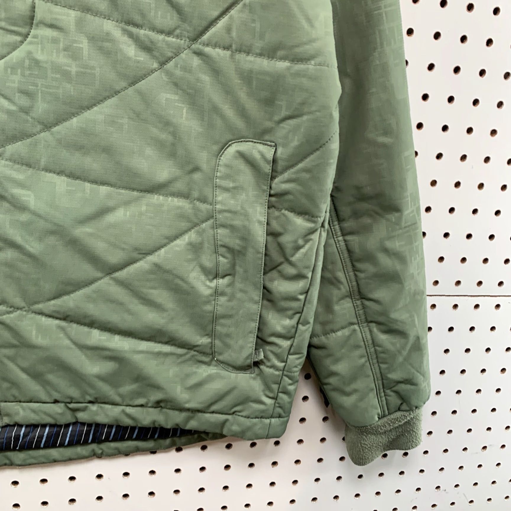 Spell VINTAGE Sims Jacket Green Full Zip Bomber Nylon Men's Medium 90s Spell Out AOP Size US M / EU 48-50 / 2 - 6 Thumbnail