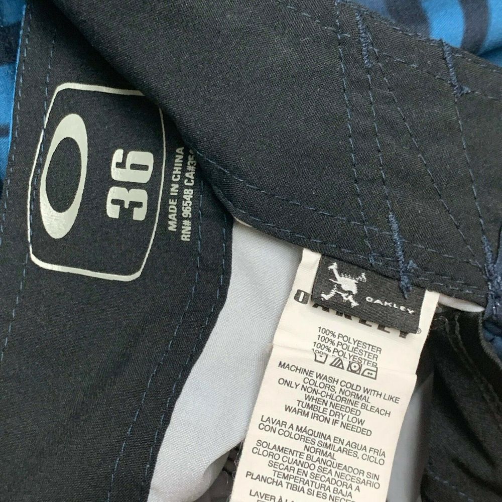 Oakley Oakley 36 Swim Trunks Surf Board Shorts Blue Swimming Stripe Size US 36 / EU 52 - 10 Thumbnail