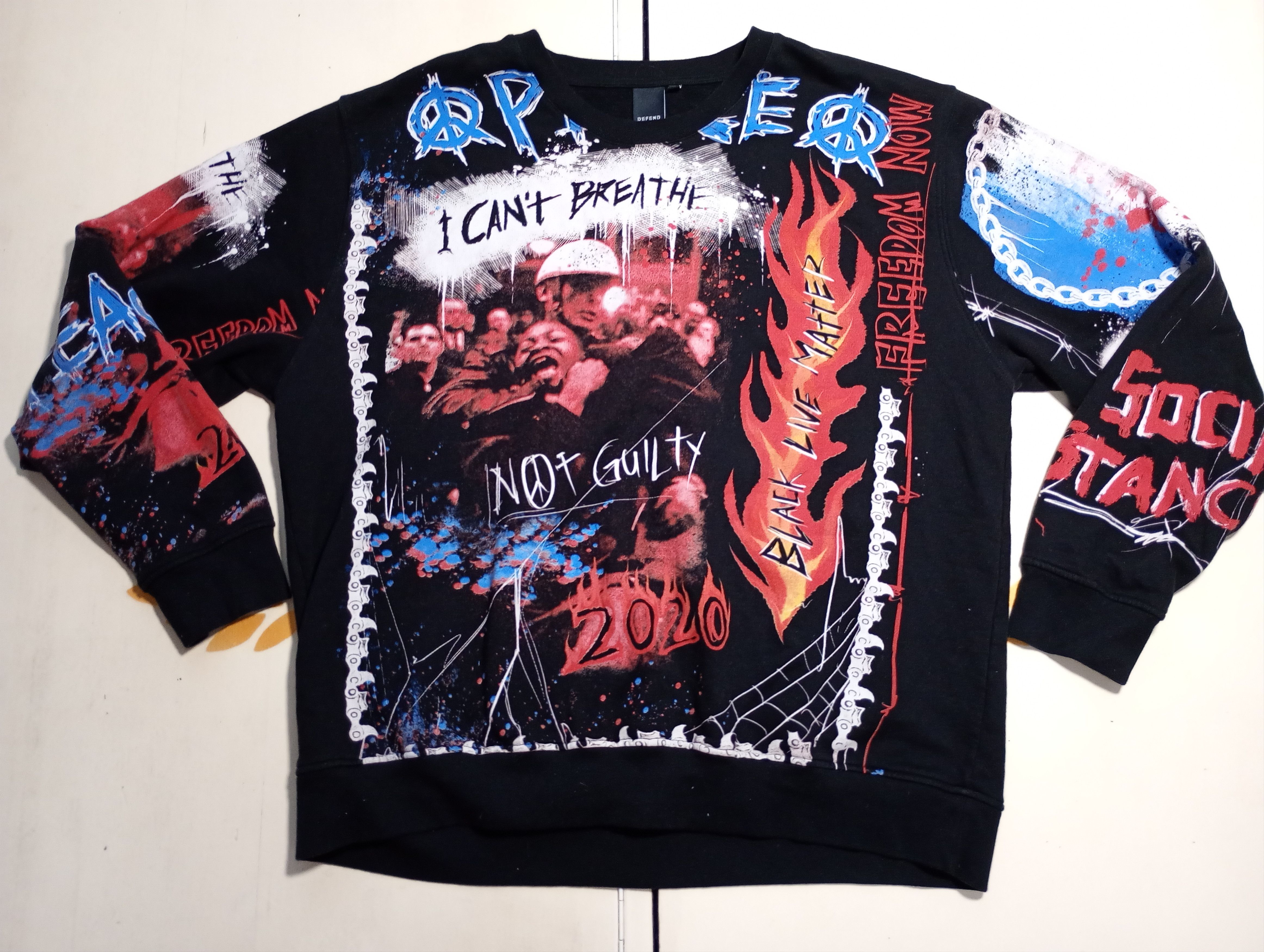 DEFEND PARIS Defend Paris Ideal Breath AO Graphic Sweatshirt Size US XXL / EU 58 / 5 - 1 Thumbnail