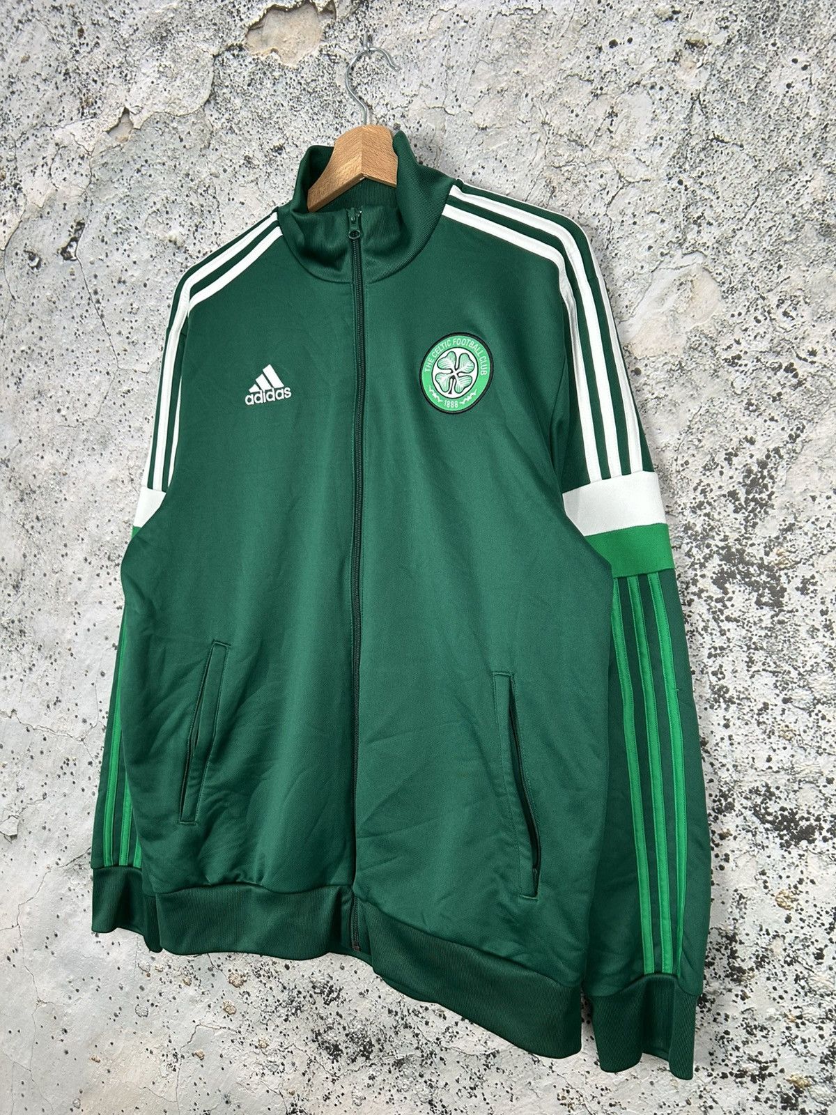 Adidas Celtic Glasgow Adidas Training Zip Sweatshirt Football Rare Size US L / EU 52-54 / 3 - 2 Thumbnail