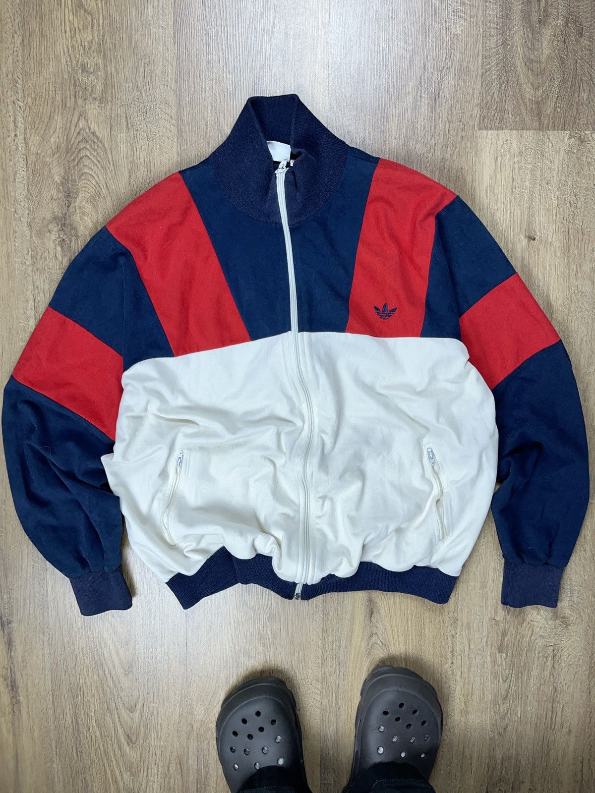 Adidas × Vintage ➕rare 70s/80s adidas atp tennis zip up sweatshirt Size US L / EU 52-54 / 3 - 1 Thumbnail
