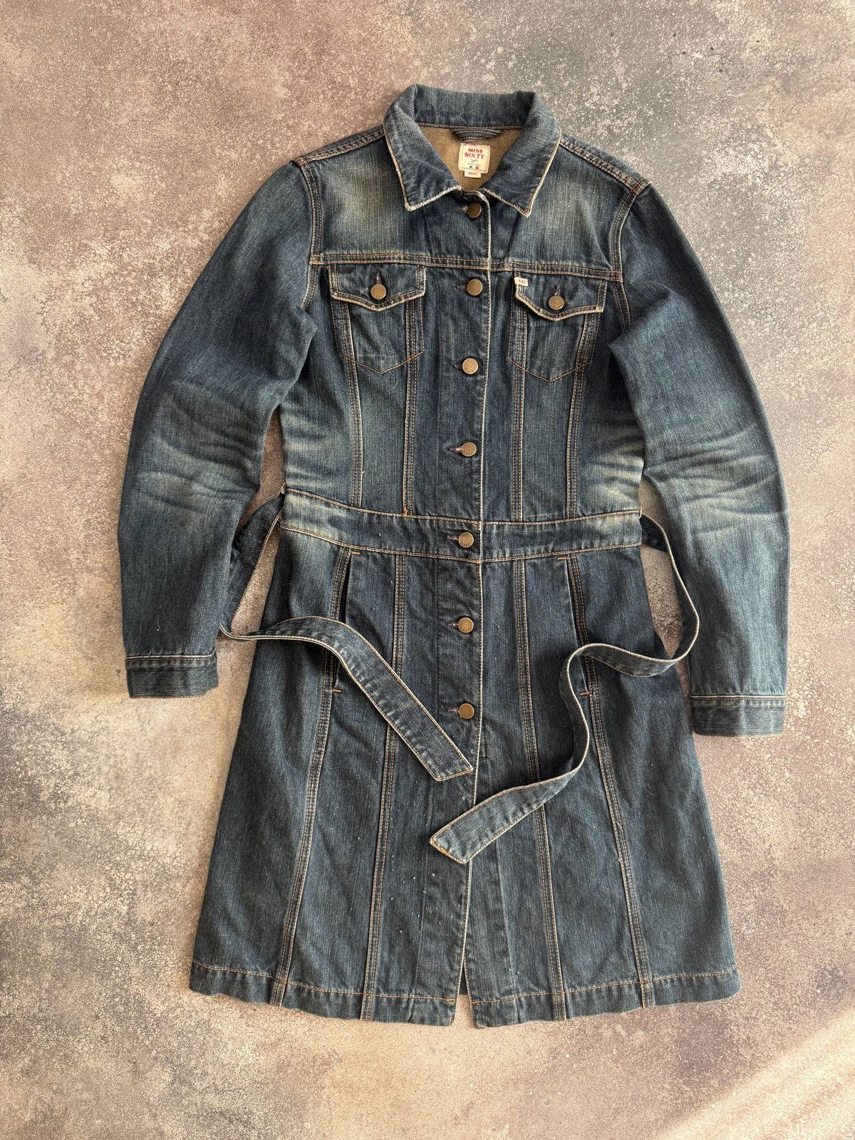 Miss Sixty Miss Sixty Y2K Vintage Denim Coat Size S / US 4 / IT 40 - 3 Thumbnail
