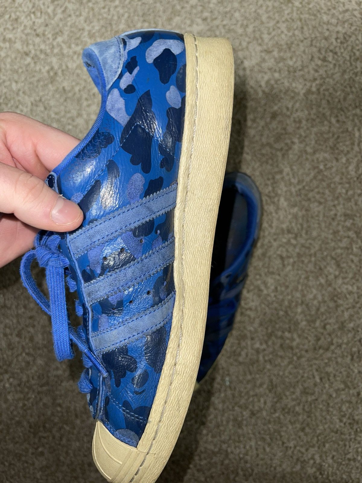 Adidas Bape x Undefeated Adidas Superstar Size US 10.5 / EU 43-44 - 6 Thumbnail