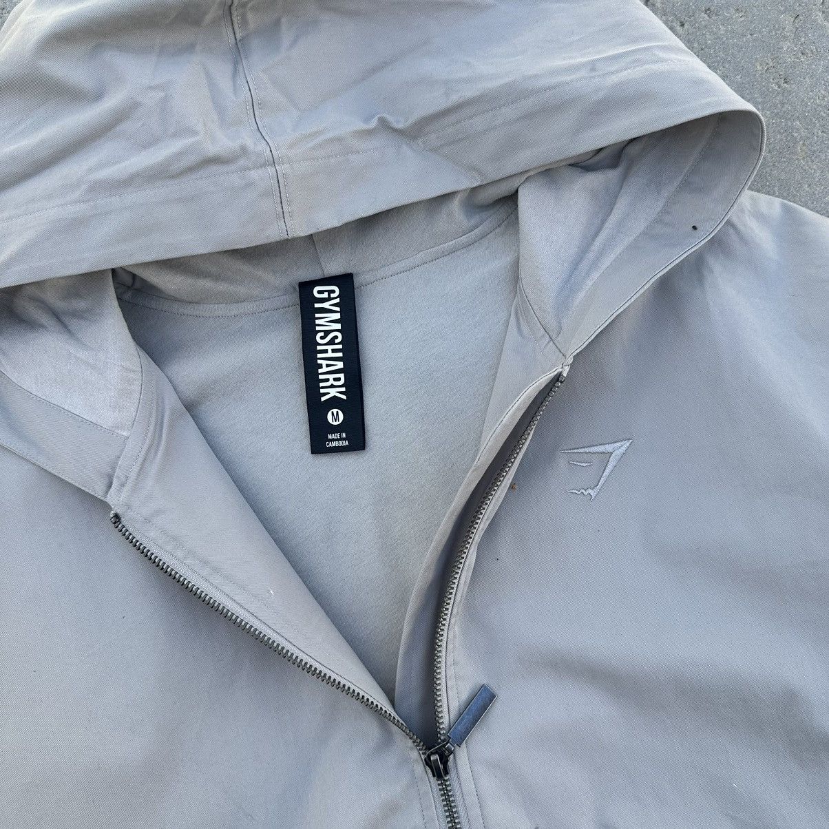 Gymshark Gymshark Oversized Stone Gray Hooded Jacket Size US M / EU 48-50 / 2 - 3 Thumbnail