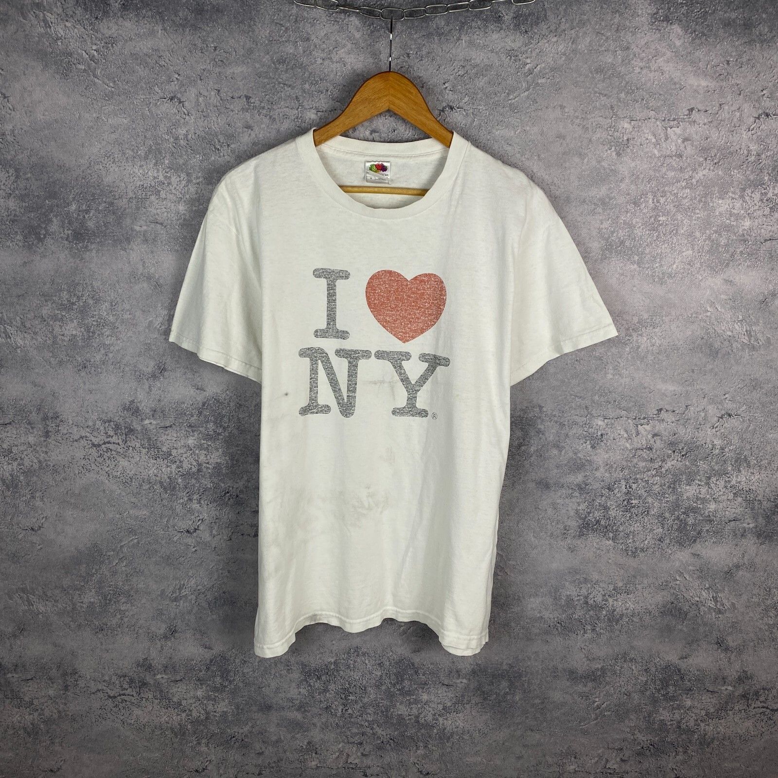 I Love NY I Love NY Tee Men's Size L White Short Sleeve ` Size US L / EU 52-54 / 3 - 1 Thumbnail