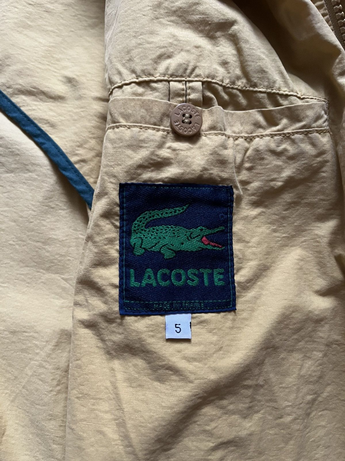 Lacoste × Vintage Lacoste Jacket Yellow Cotton Design Size 5 Size US XL / EU 56 / 4 - 14 Thumbnail