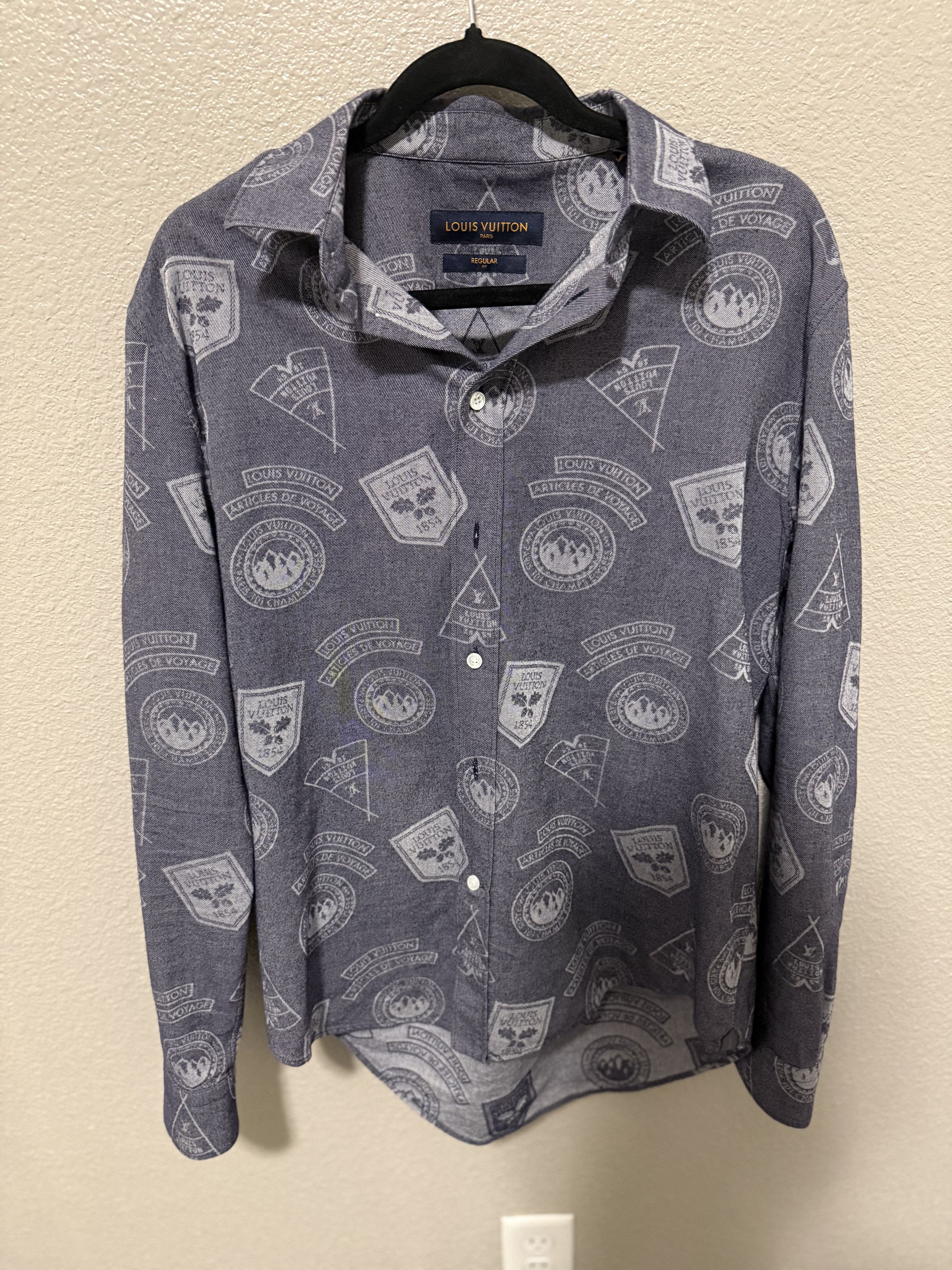 Louis Vuitton Louis Vuitton Articles De Voyage Button Up Long Sleeve Size US L / EU 52-54 / 3 - 1 Thumbnail