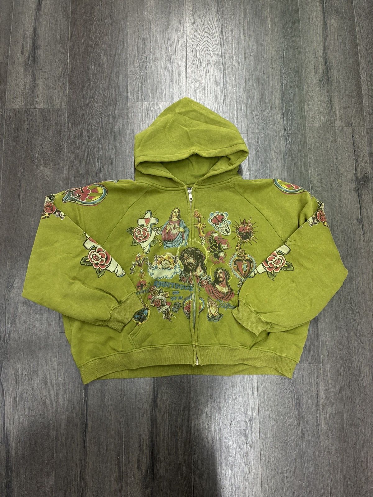 Other We Are Righteous Risen King Olive Hoodie Size US XL / EU 56 / 4 - 1 Thumbnail
