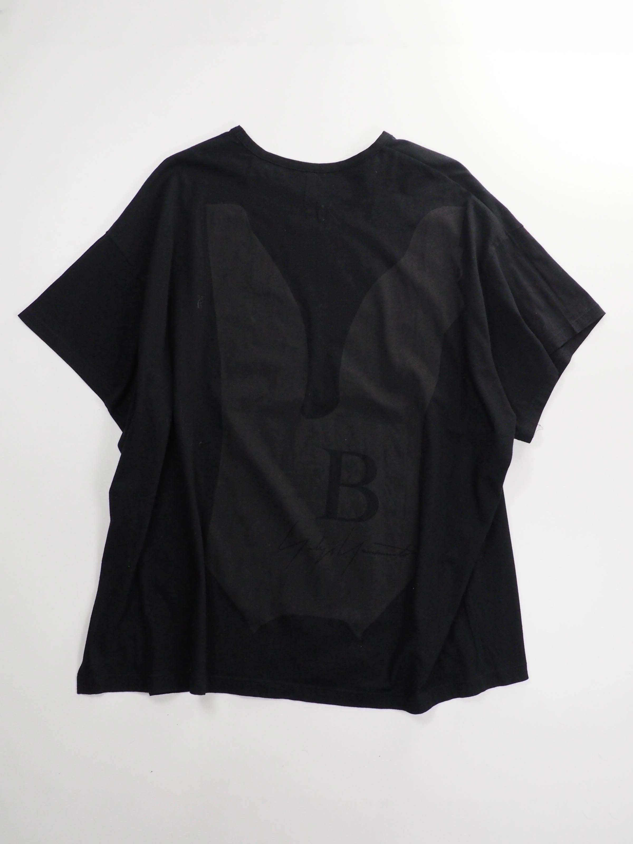 Yohji Yamamoto Yohji Yamamoto Black and Black tee Size US M / EU 48-50 / 2 - 1 Thumbnail