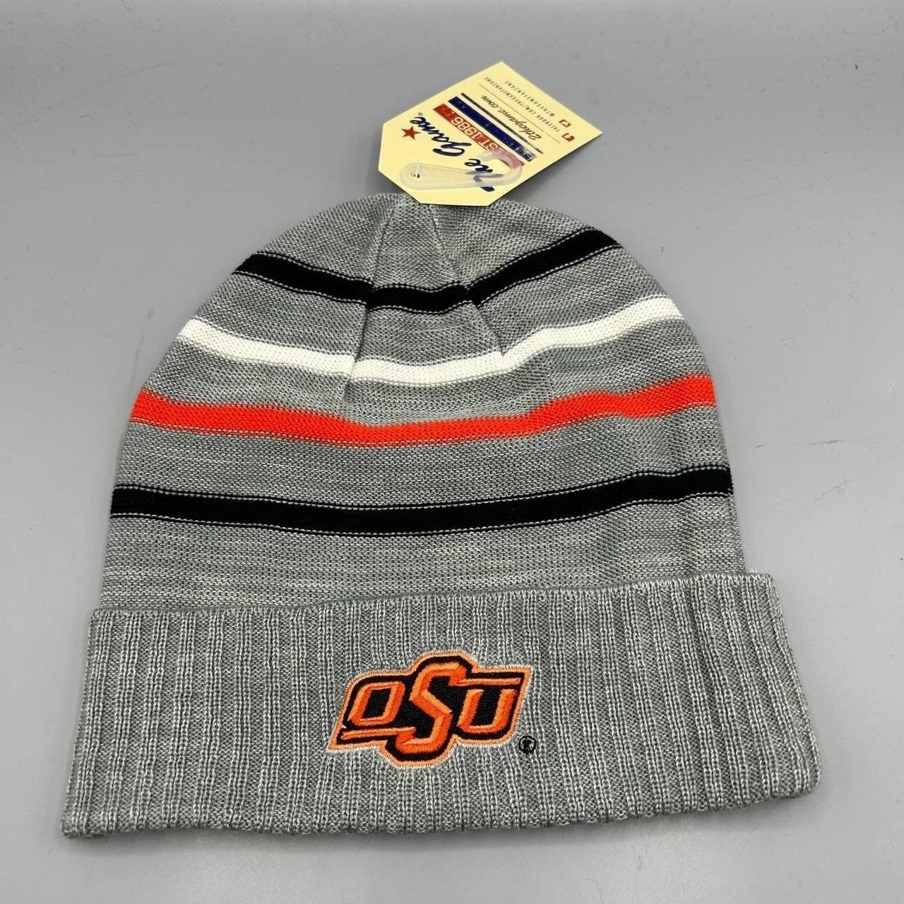 The Game Oklahoma State Cowboys Hat Men Gray The Game Cuffed Beanie Size ONE SIZE - 1 Thumbnail