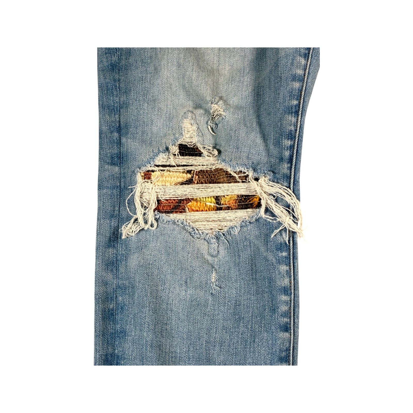 Amiri Amiri Aloha Patch MX1 Light Wash Jeans Size US 32 / EU 48 - 3 Thumbnail