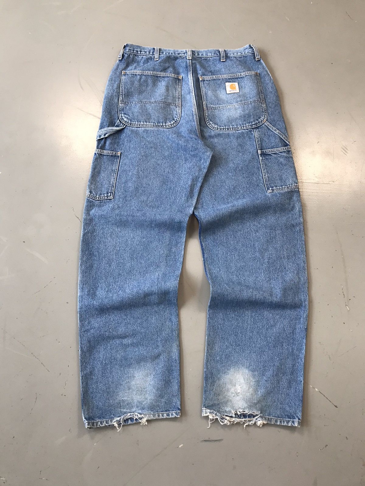 Carhartt × Vintage Vintage Carhartt B85 DNM double knee carpenter denim Size US 34 / EU 50 - 7 Thumbnail