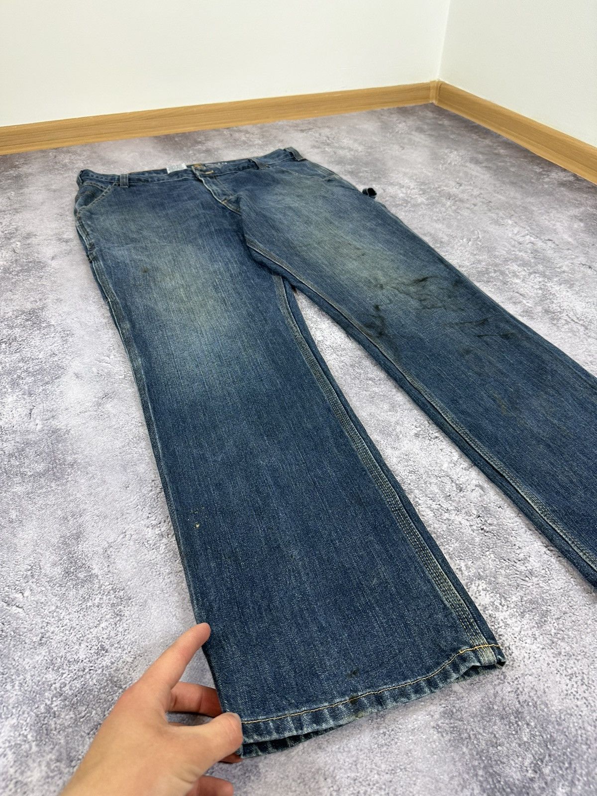 Carhartt Vintage Carhartt Denim Carpenter Cargo Hype USA Work Pants Size US 36 / EU 52 - 11 Thumbnail