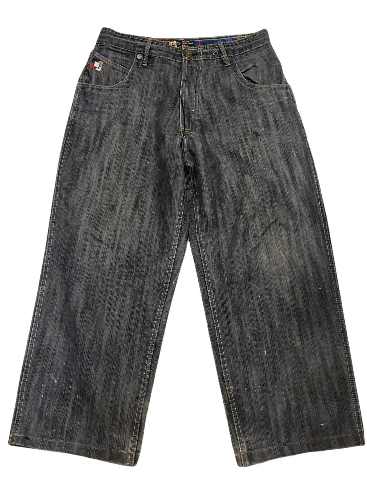 Rap Tees × Vintage Vintage Notorious BIG Jeans Mens 34x30 Black Denim Baggy Fit Size US 34 / EU 50 - 4 Thumbnail
