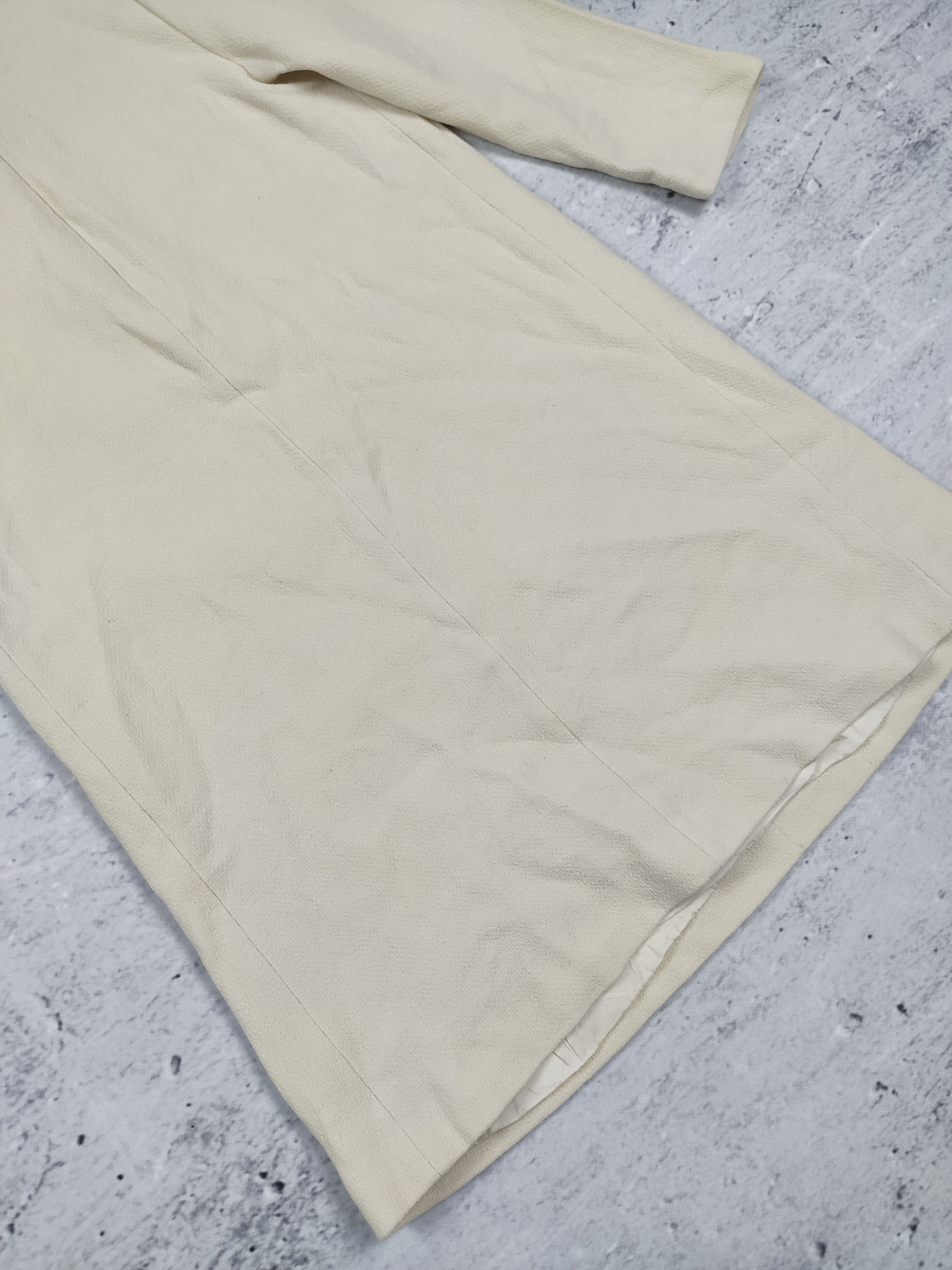 Designer Bouchra Jarrar women virgin wool dress AW2007 creamy Size S / US 4 / IT 40 - 12 Thumbnail