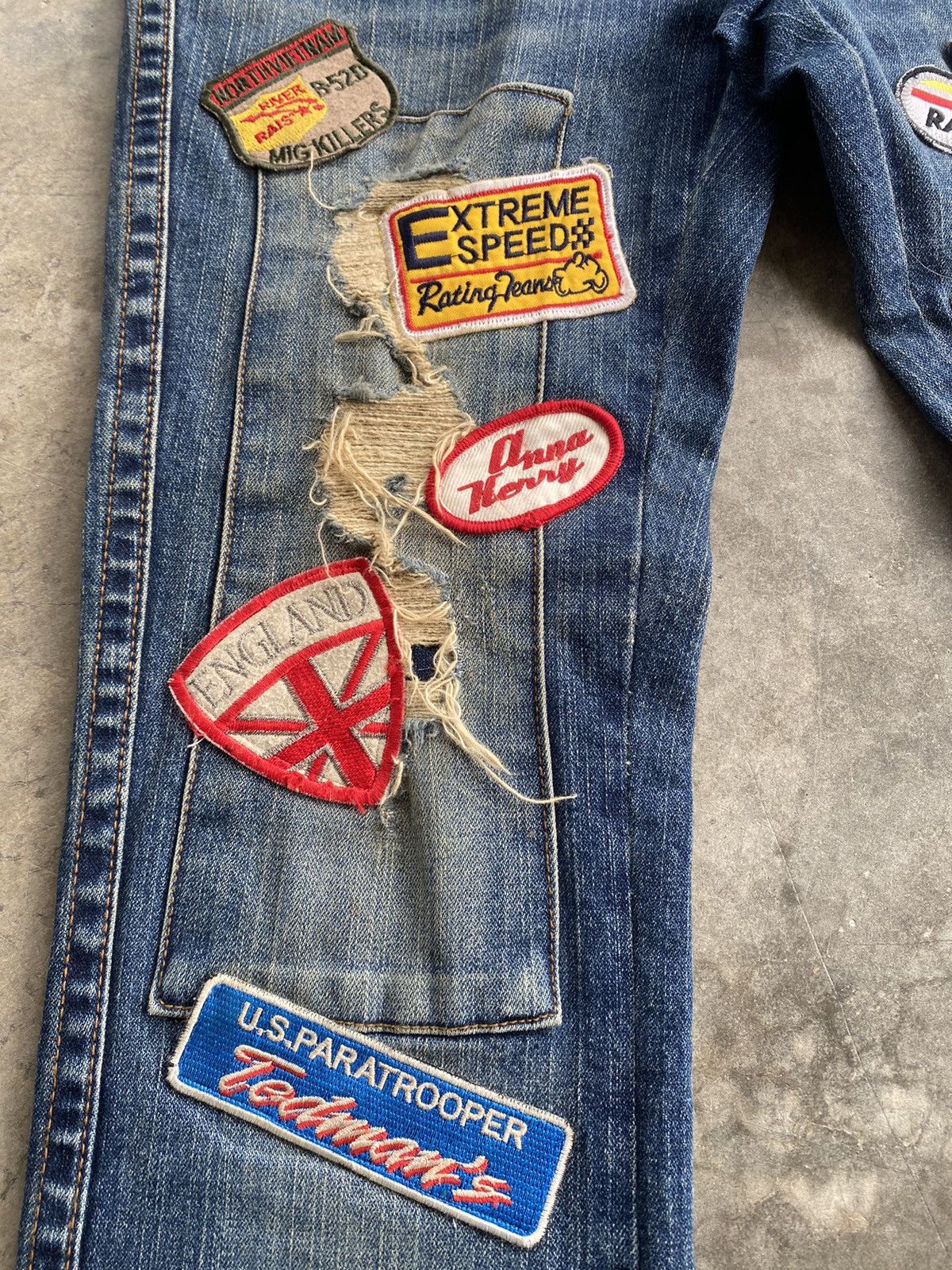 Hysteric Glamour × Japanese Brand Flare Jeans Japanese Ana Kerry Stretch Denim Low Rise Size 29" - 5 Thumbnail