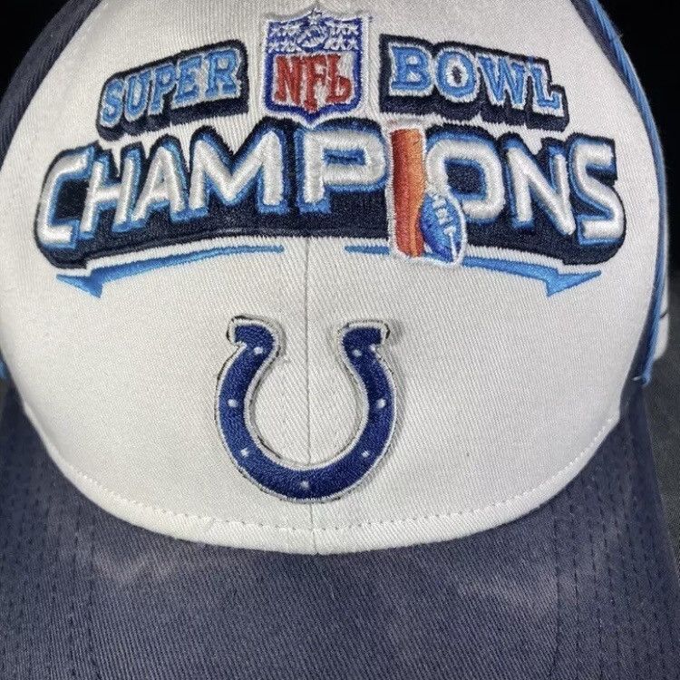NFL × Reebok × Vintage Vintage Reebok Indianapolis Colts Super Bowl Hat Size ONE SIZE - 3 Thumbnail