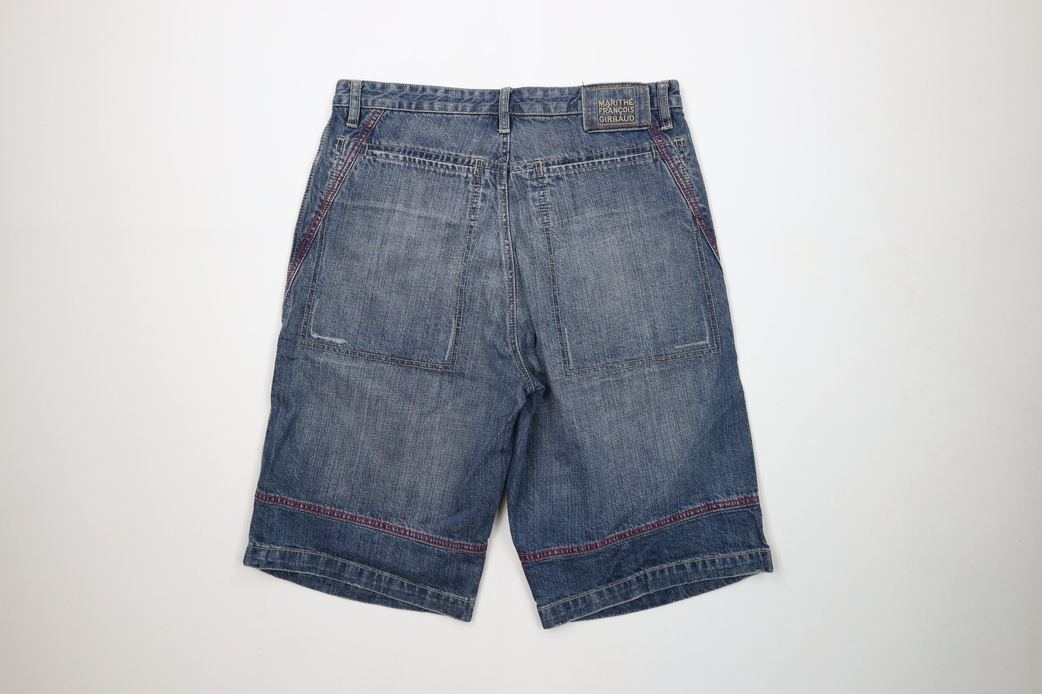 Marithe + Francois Girbaud × Vintage Deadstock Vintage 90s Marithe Francois Girbaud Jean Shorts Size US 32 / EU 48 - 10 Thumbnail