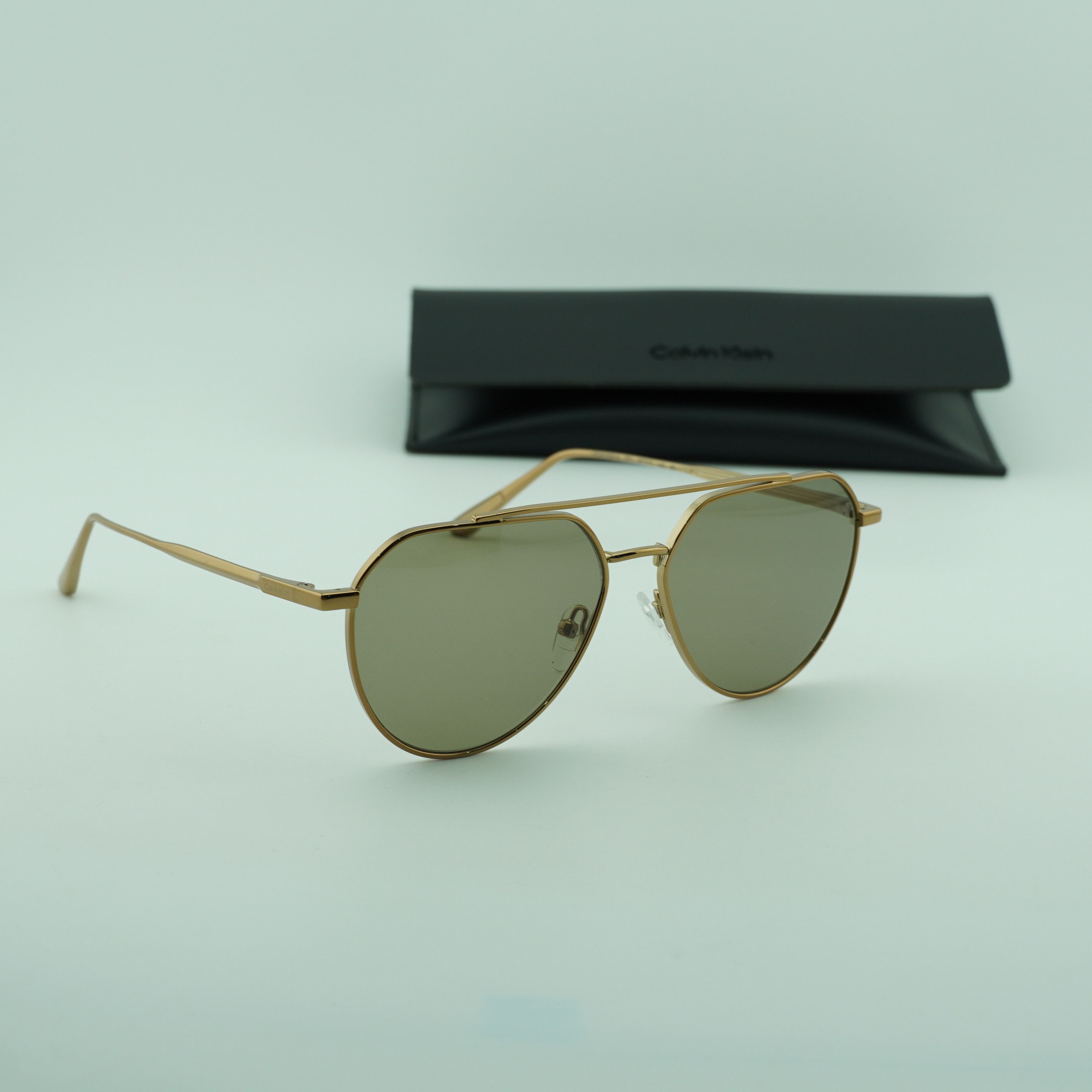 Calvin Klein Calvin Klein CK24100S N 771 Men Sunglasses Gold Aviator Fram Size ONE SIZE - 10 Thumbnail