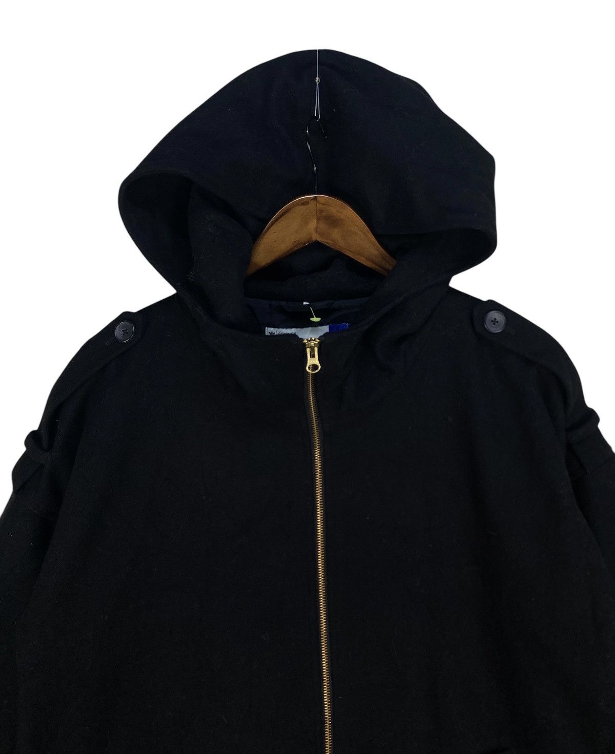 Adidas Adidas Wool Hooded Jacket Size US M / EU 48-50 / 2 - 2 Thumbnail