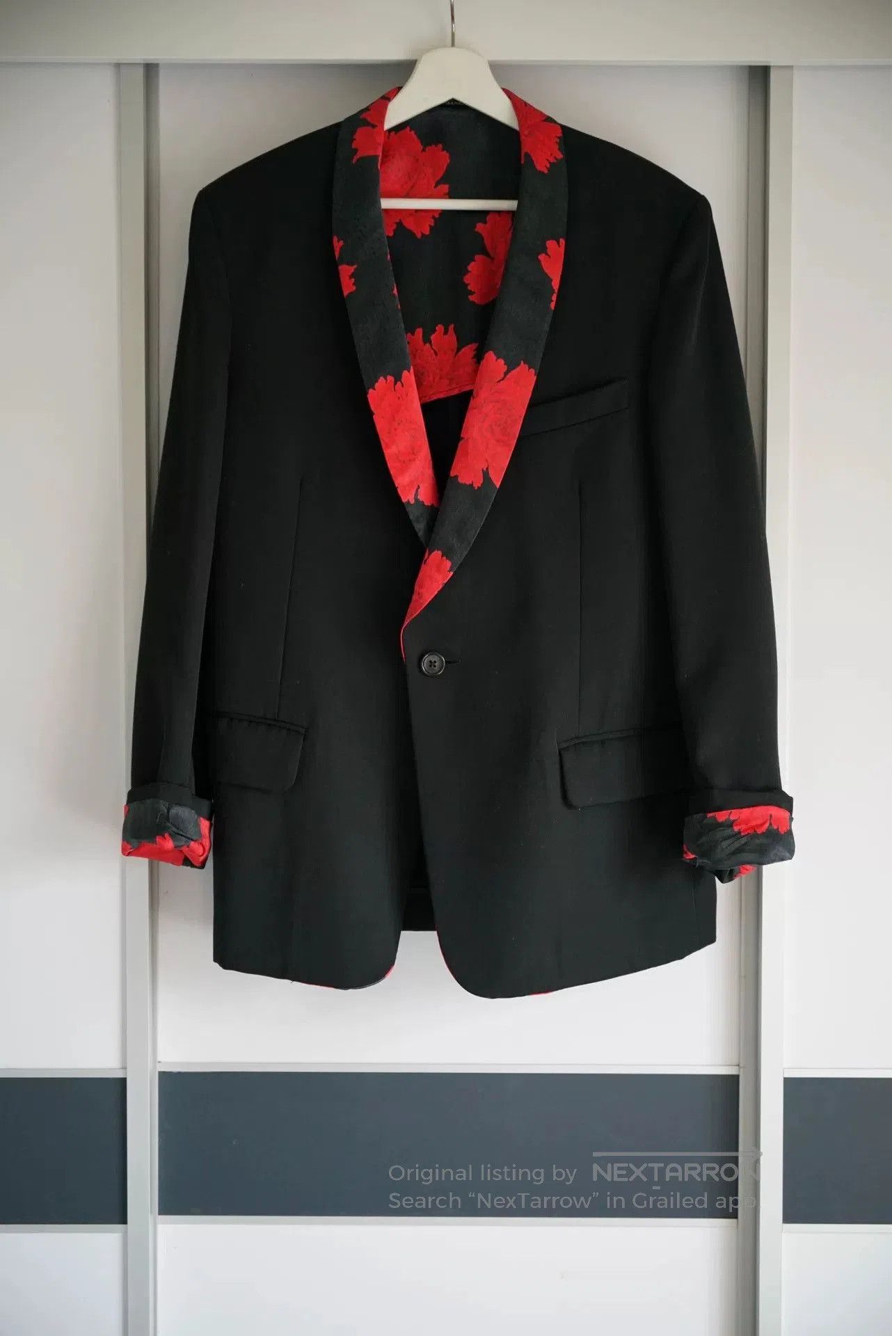Yohji Yamamoto yohji yamamoto floral collar black suit. Size US M / EU 48-50 / 2 - 1 Thumbnail