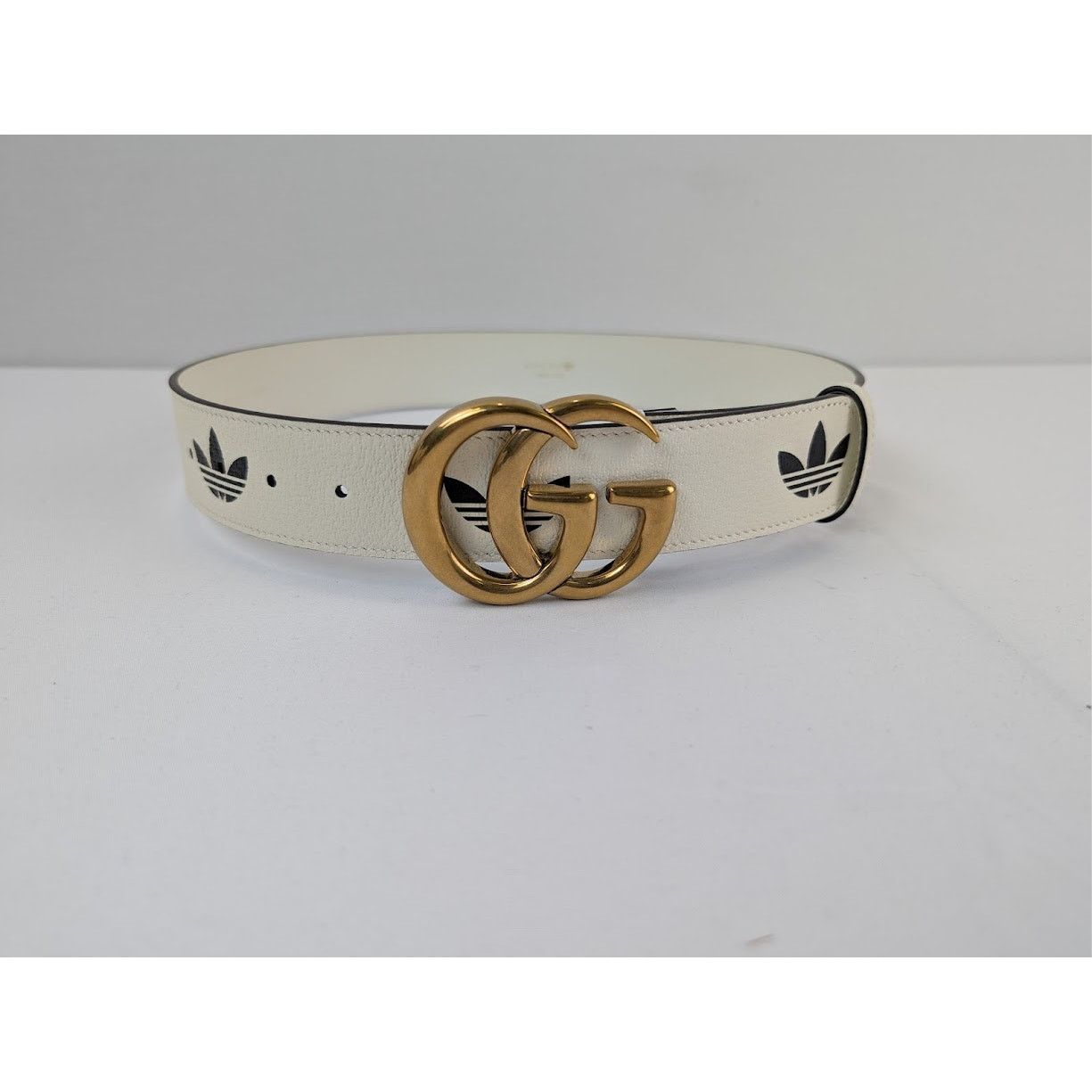 Adidas × Gucci o1rshd1 Size: 75 / M Belt W.40 GG Mar in Cream Size 30 - 2 Thumbnail