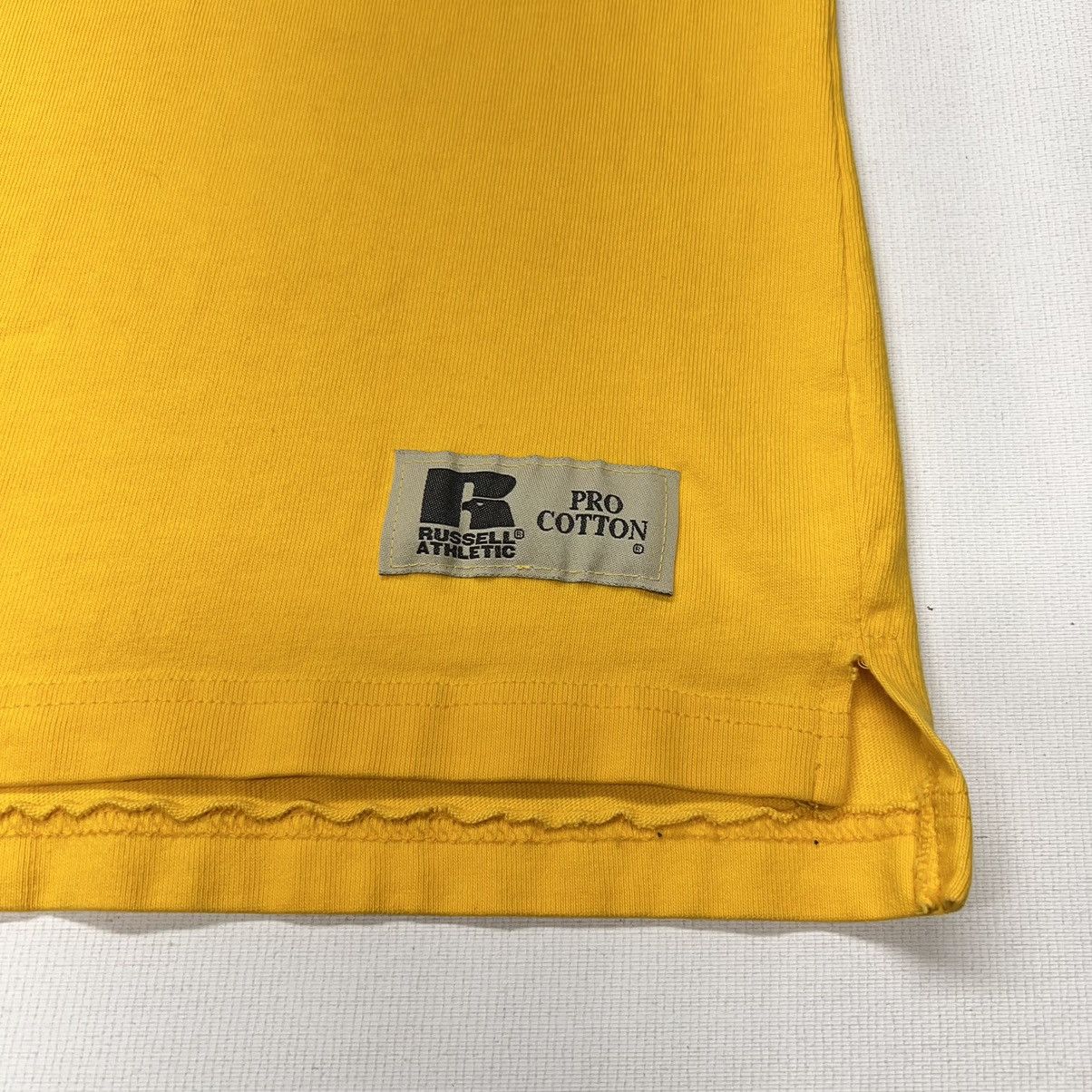 Russell Athletic × Vintage VTG Russell Athletic Shirt Yellow Pro Cotton Long Sleeve Size US XXL / EU 58 / 5 - 3 Thumbnail
