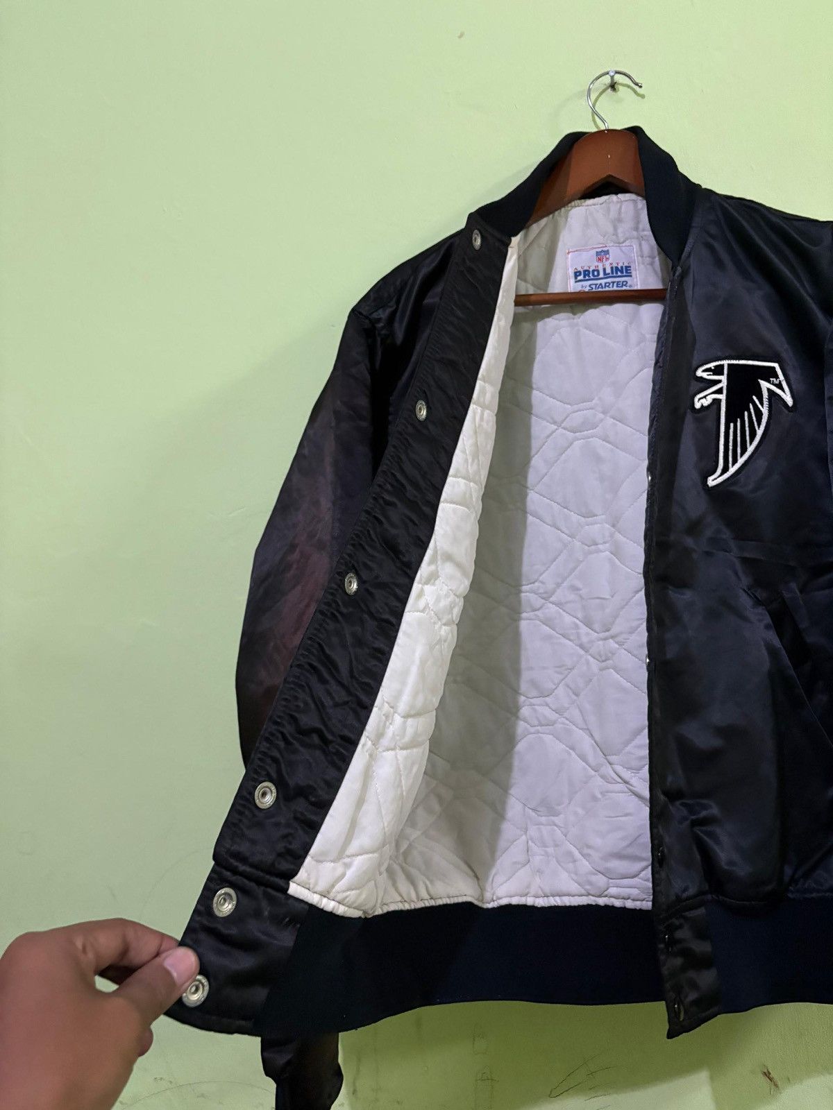 NFL × Starter VTG 80’s Atlanta Falcons Jacket Design NFL Jacket Size US L / EU 52-54 / 3 - 4 Thumbnail