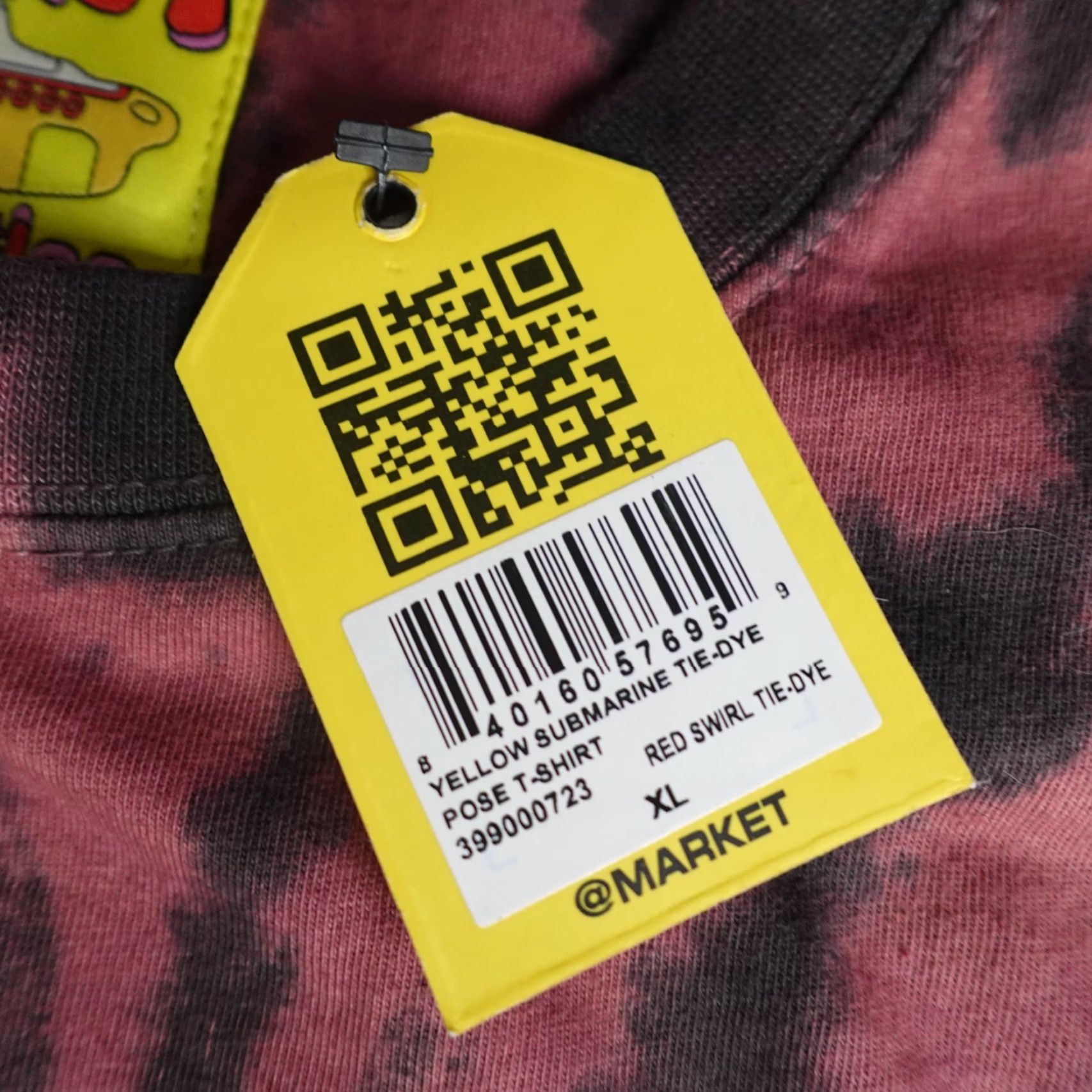 Market VINTAGE Market Shirt Large Red Black Tie Dye Official Beatles Yellow Submarine NEW Mens L Red Shirts Size US L / EU 52-54 / 3 - 7 Thumbnail