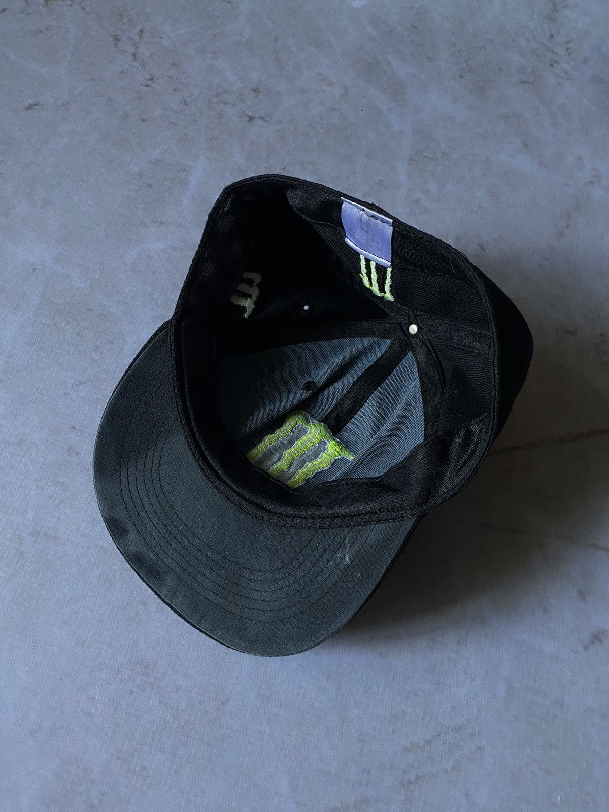 Japanese Brand Kawasaki RACING Monster Energy Hat Cap Y2k Hype Moto style Size 34 - 4 Thumbnail