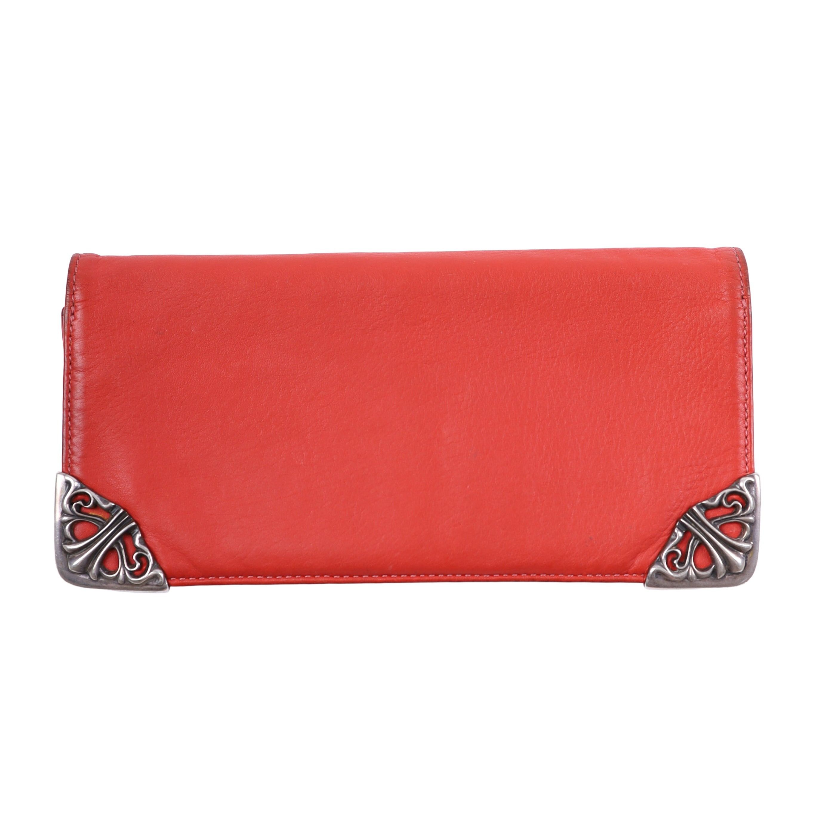 Chrome Hearts CHROME HEARTS LONG LEATHER WALLET RED Size ONE SIZE - 1 Thumbnail
