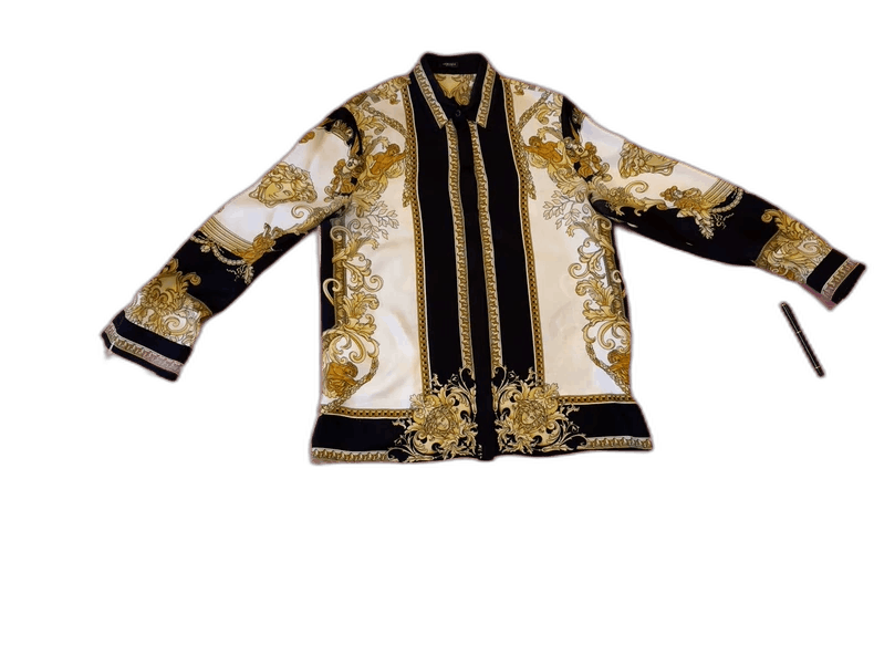 Versace Versace Silk Baroque Print Shirt - dmc Size M / US 6-8 / IT 42-44 - 1 Thumbnail