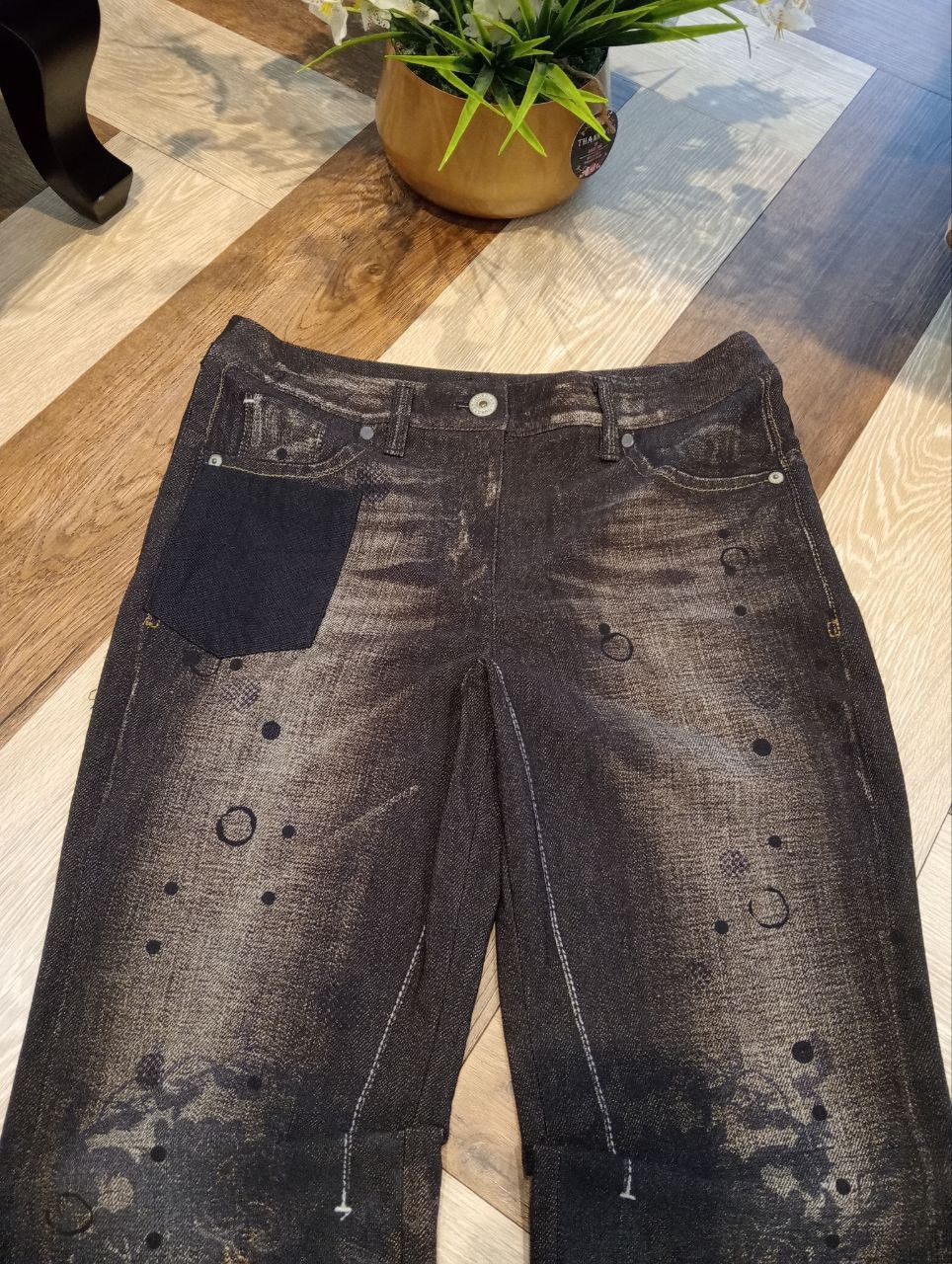 Japanese Brand LOURDES JAPAN FLARED STRETCH PANTS - SIZE 9 Size 30" / US 8 / IT 44 - 4 Thumbnail