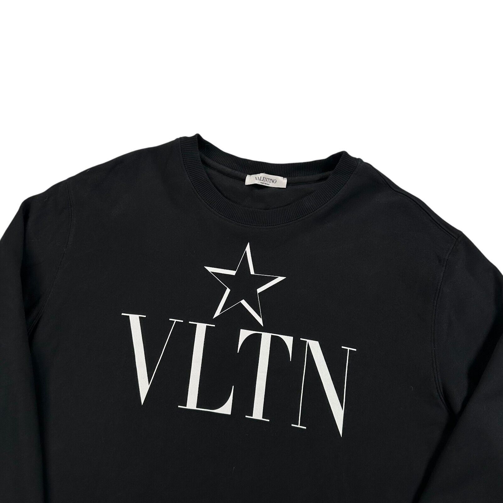 Valentino Valentino Size M Sweatshirt Black VLTN Graphic Print Star Size US M / EU 48-50 / 2 - 5 Thumbnail