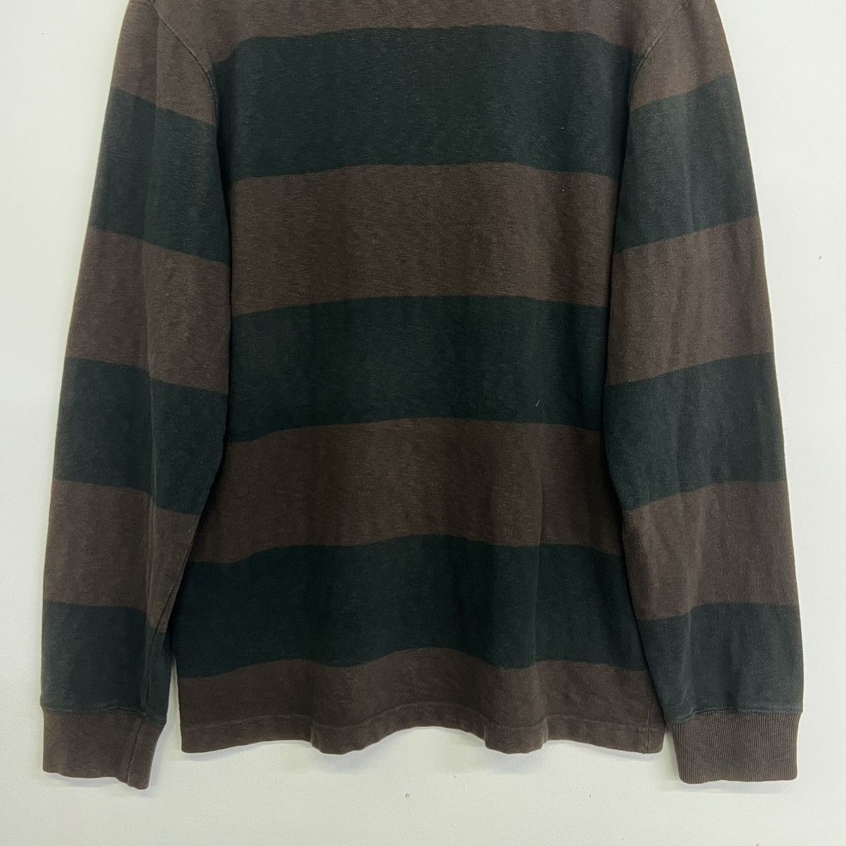 Stussy Stüssy Heavyweight Striped Rugby Polo Shirt Size US M / EU 48-50 / 2 - 10 Thumbnail