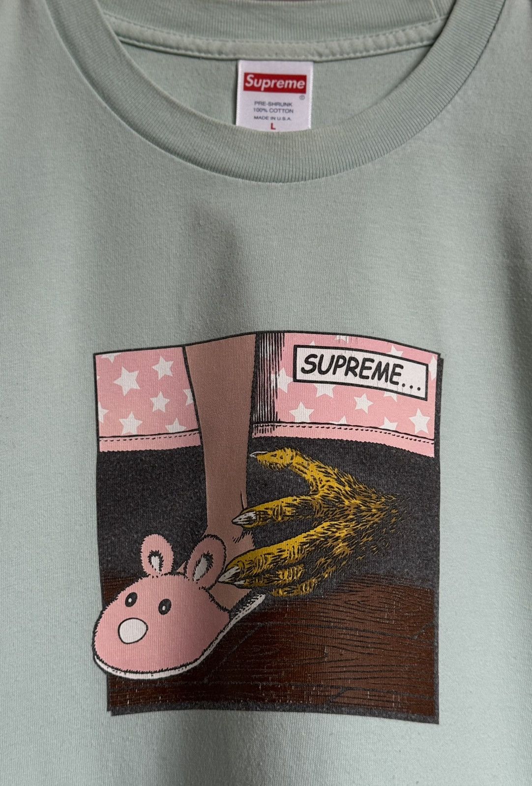Supreme L Supreme Bed Tee Shirt FW21 Mint Size US L / EU 52-54 / 3 - 3 Thumbnail
