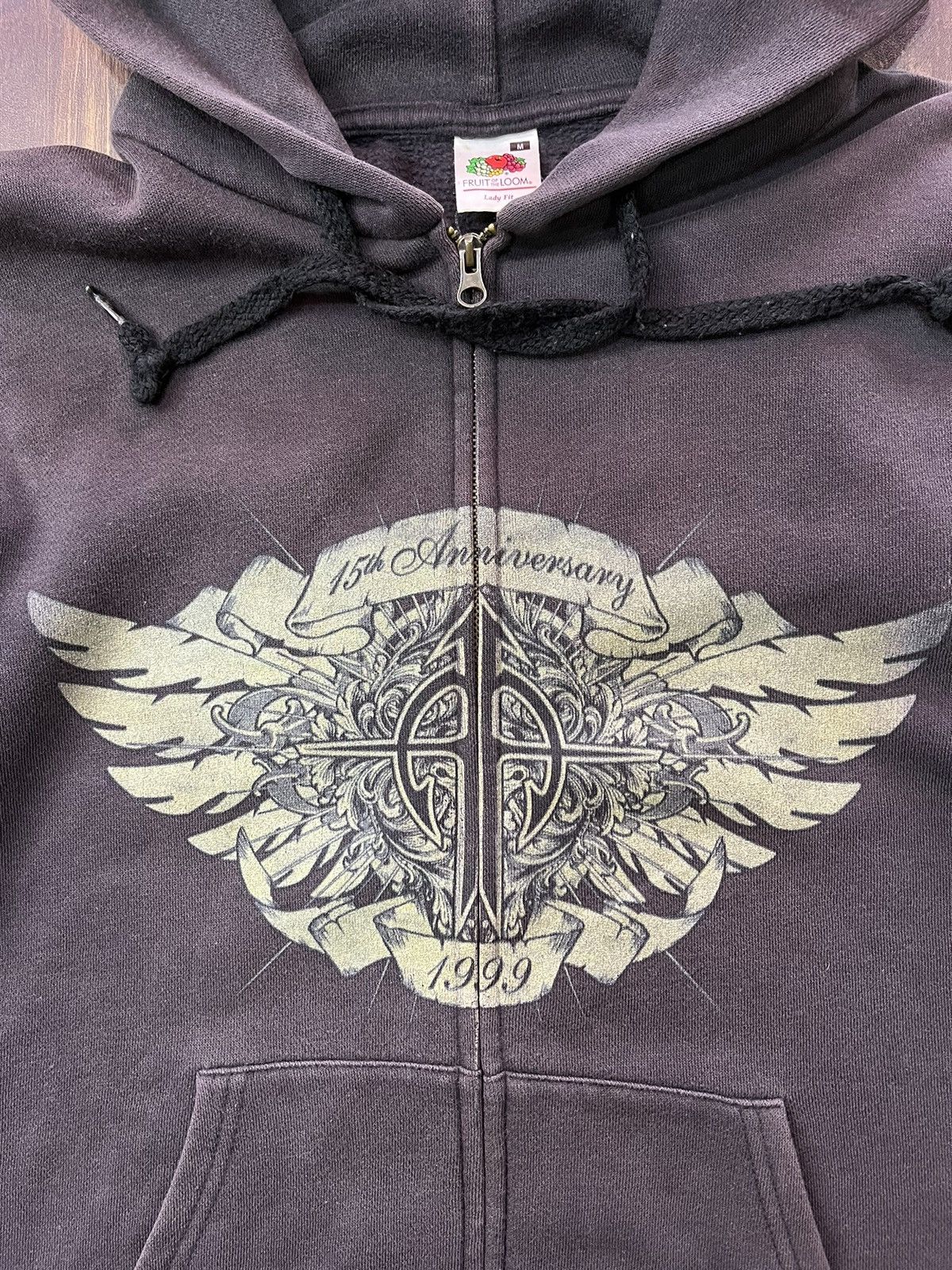 Band Tees × Vintage Vintage Sonata Arctica Faded Zip Hoodie Size US M / EU 48-50 / 2 - 2 Thumbnail