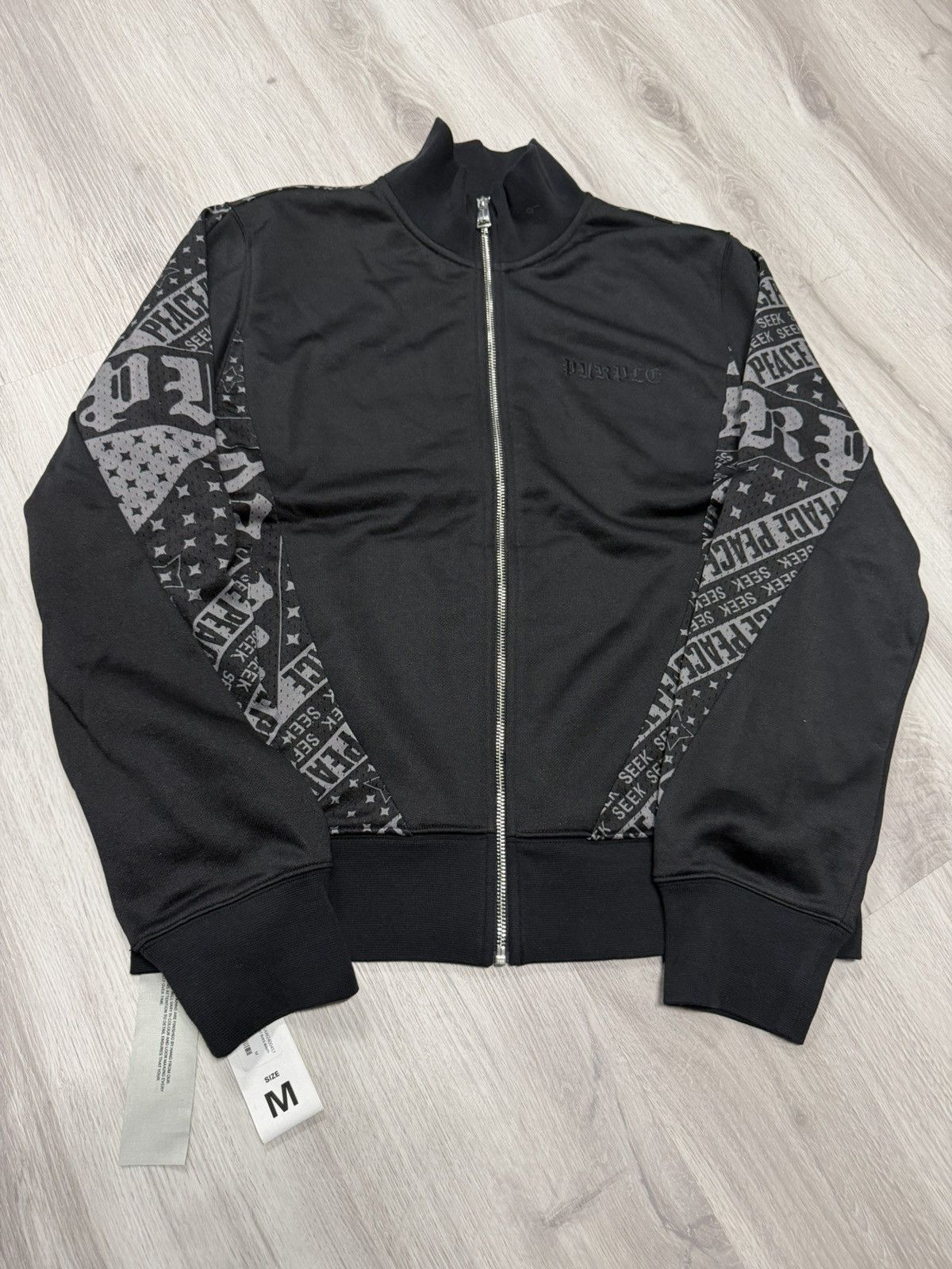 Purple Brand Purple Brand Technical Cropped Track Jacket Black Beauty Size US M / EU 48-50 / 2 - 1 Thumbnail
