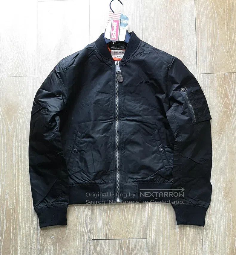 Schott Schott Men's short stand-up collar jacket Size US M / EU 48-50 / 2 - 2 Thumbnail