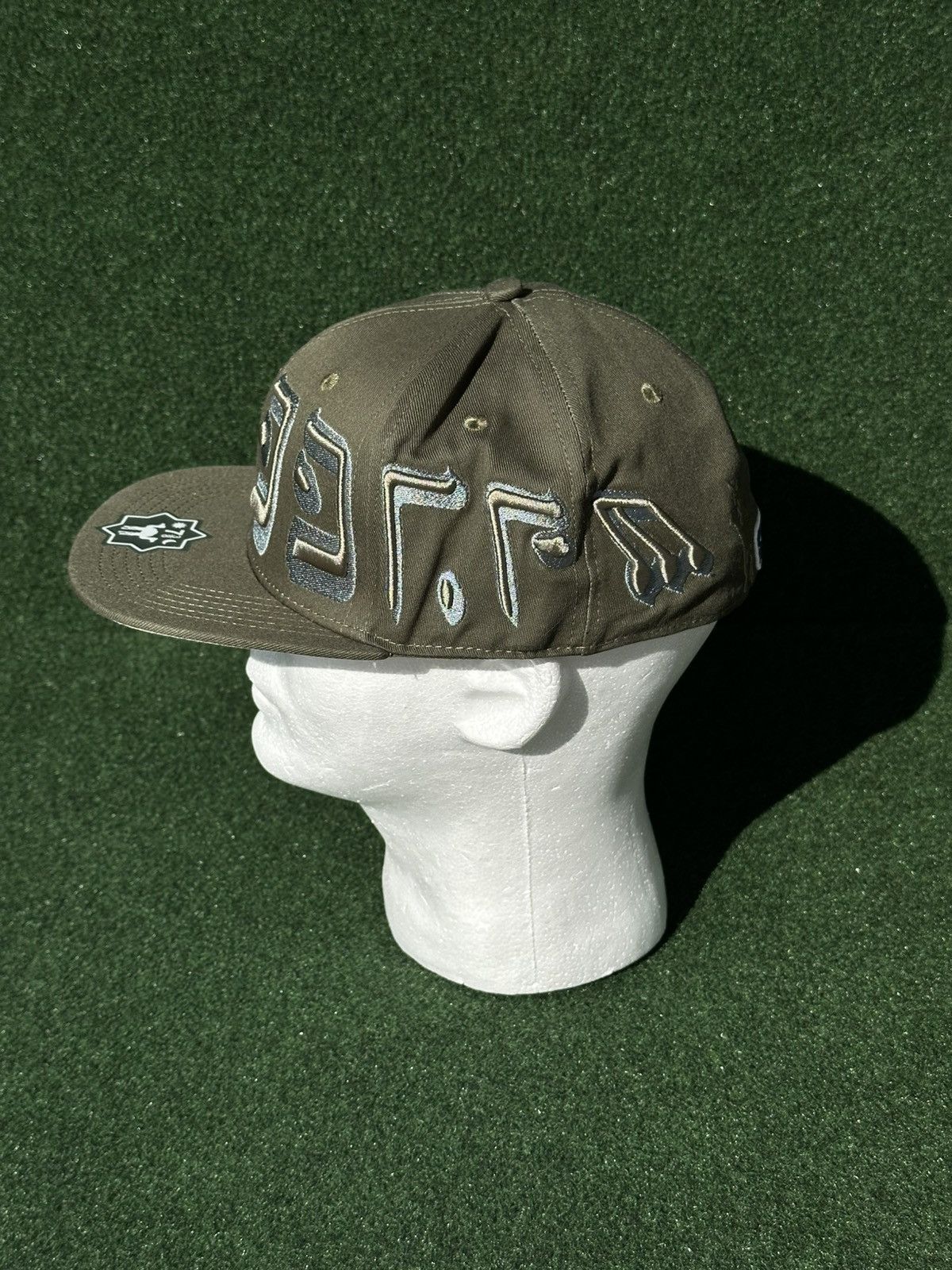 Aris Tatalovich VERY RARE MURD333R.FM 7 3/8 FTTED OLIVE CAP HAT Size ONE SIZE - 2 Thumbnail