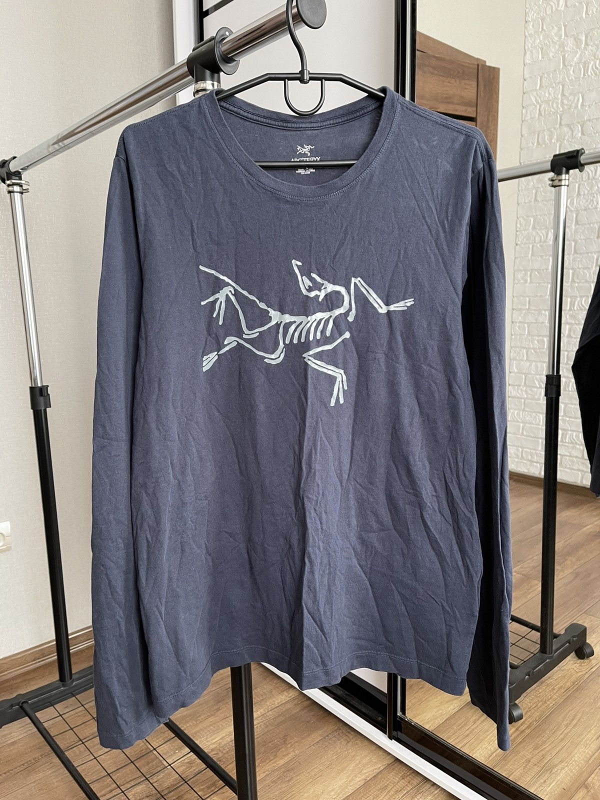 Pre-owned Arc'teryx Long Sleeve T-shirt Vintage Big Logo In Blue